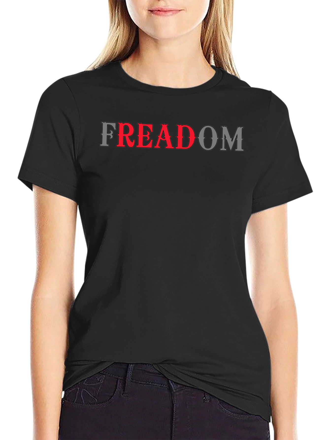 Black FREADOM Graphic Tee - Mens view 2