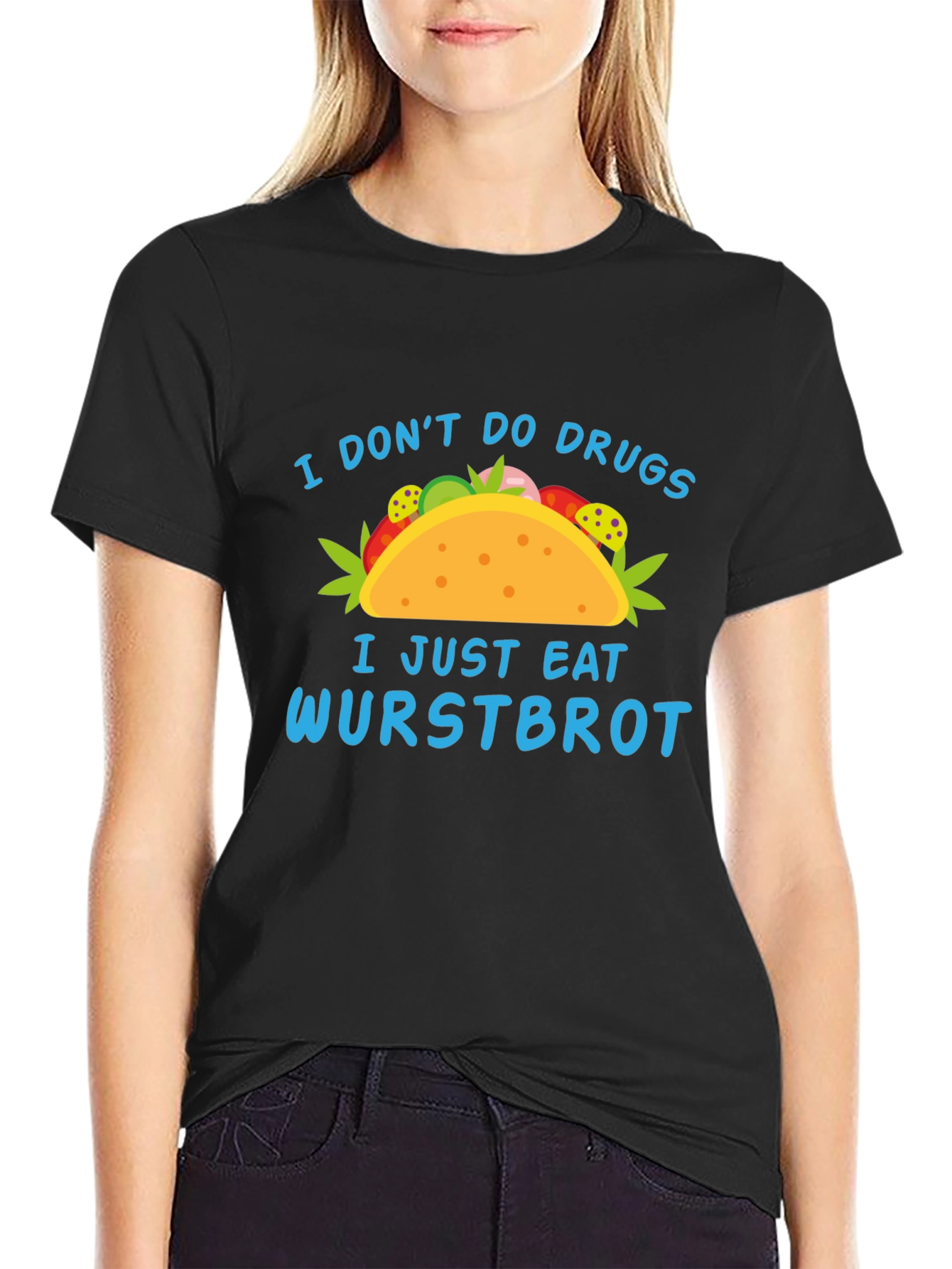 Funny Wurstbrot T-Shirt - I Don't Do Drugs Tee - 2