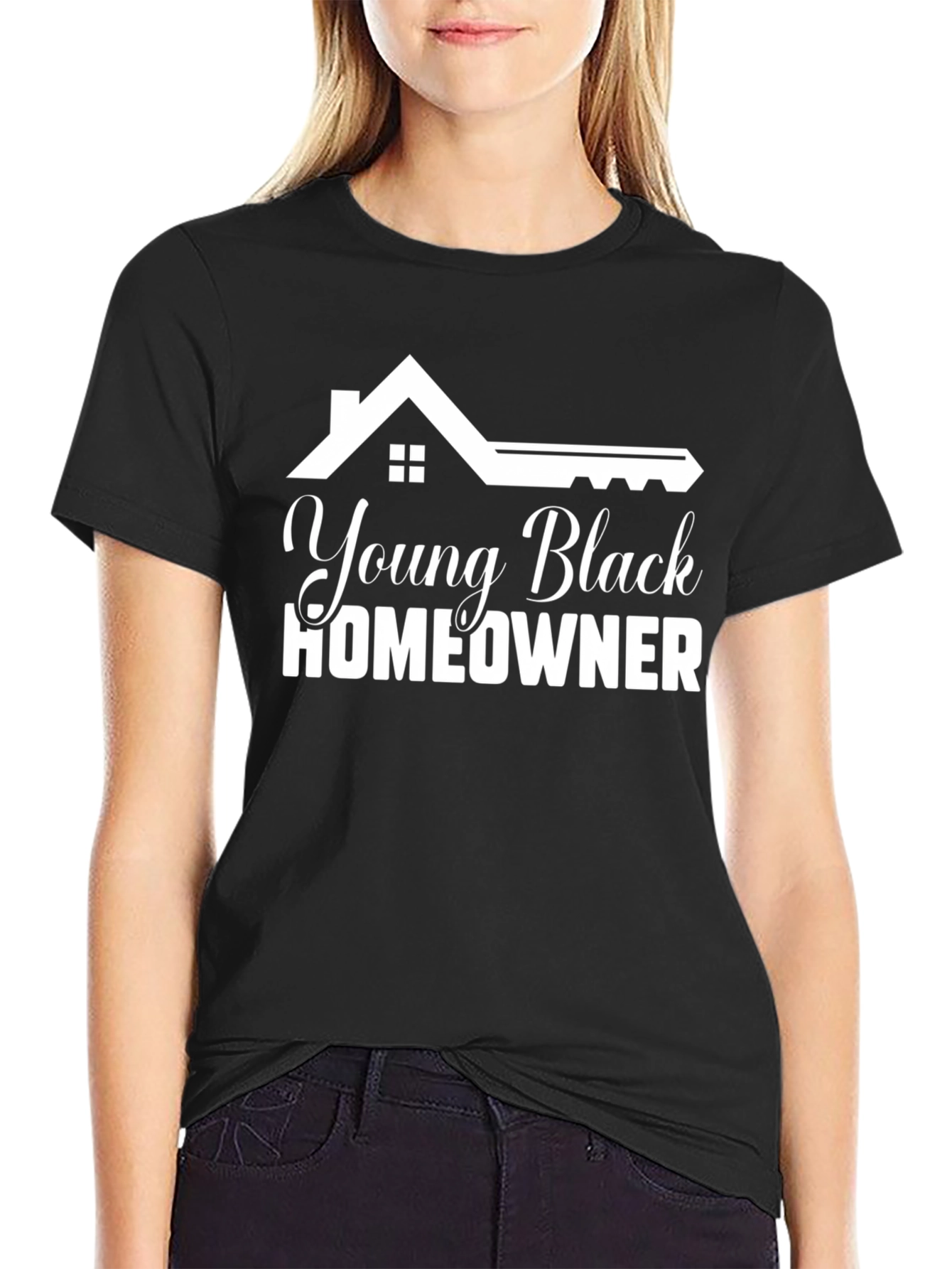 Black Young Black Homeowner Graphic T-Shirt view 2
