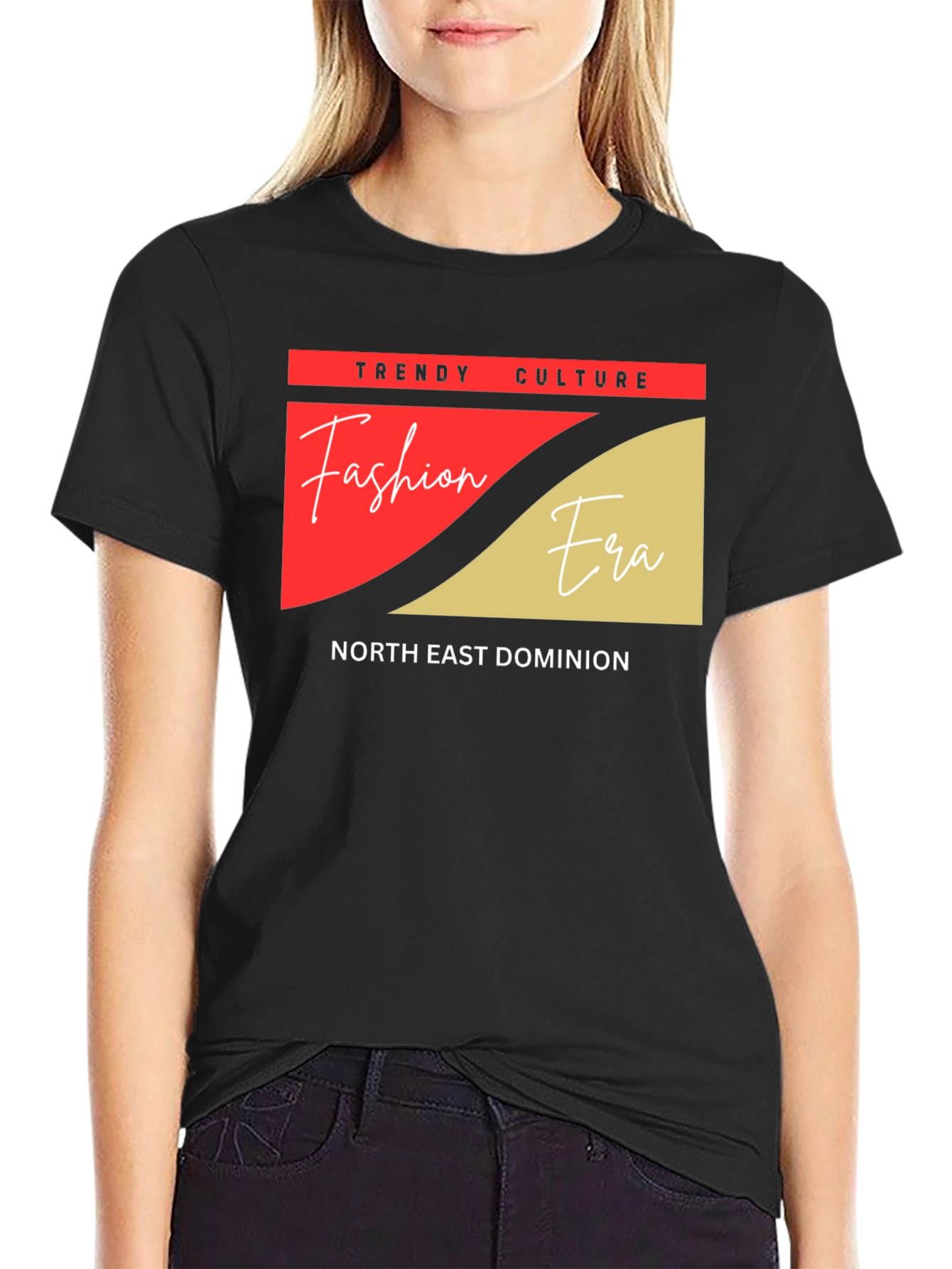 Black Trendy Culture Graphic Tee view 2