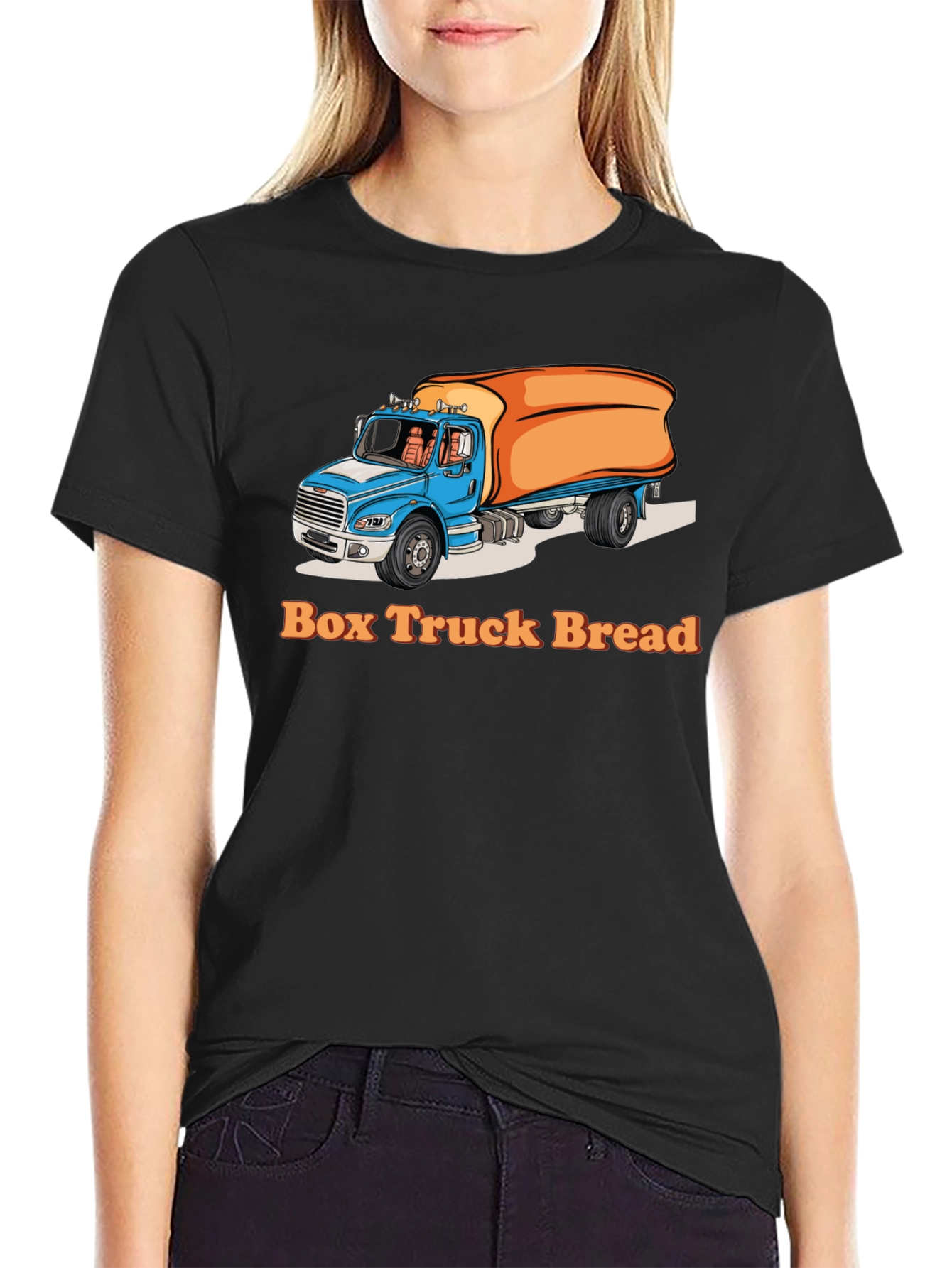 Black Box Truck Bread Graphic Tee view 2