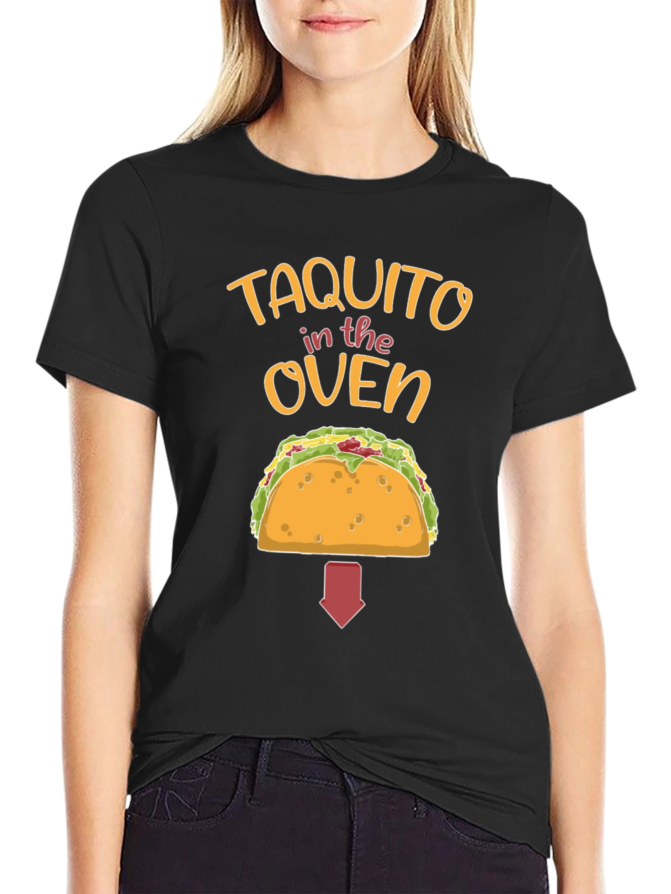 Taquito in the Oven Pregnancy Announcement T-Shirt - 2