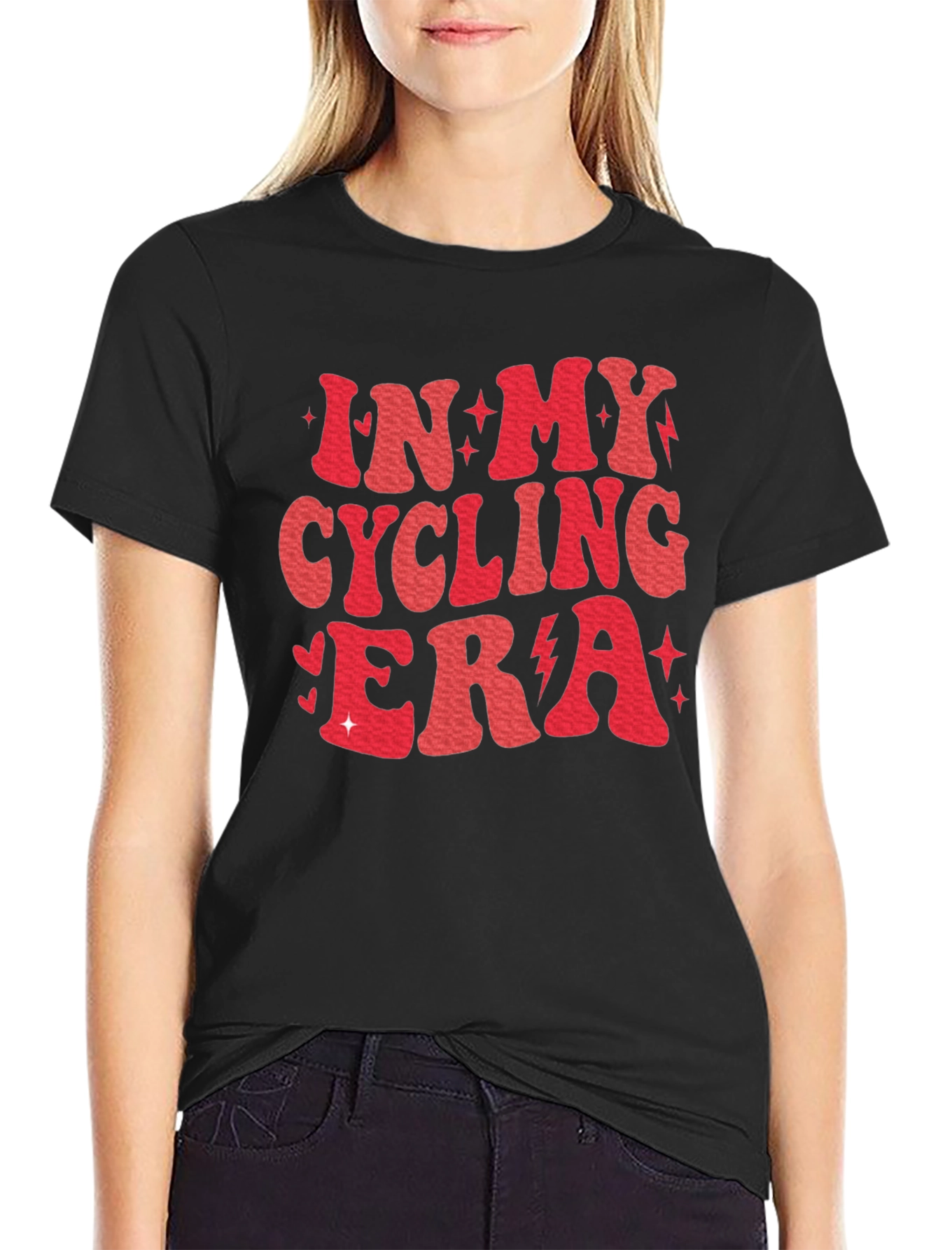 Black In My Cycling Era Black T-Shirt view 2
