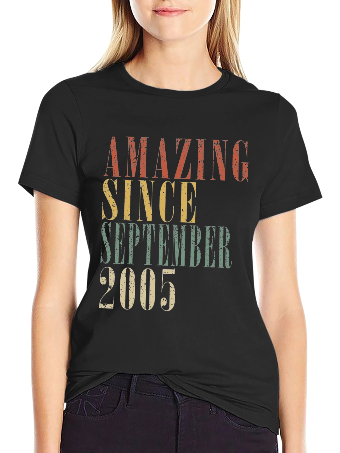 Black Amazing Since September 2005 Black T-Shirt view 2
