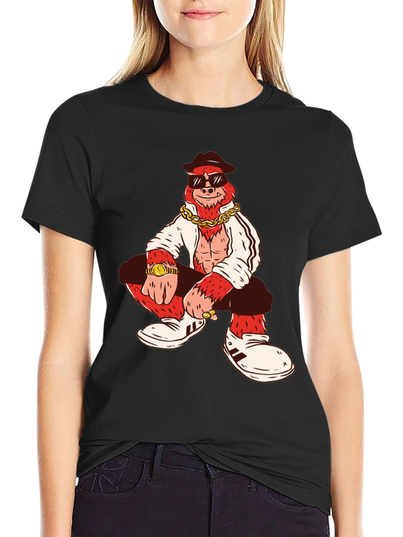 Black Cool Gorilla T-Shirt view 2