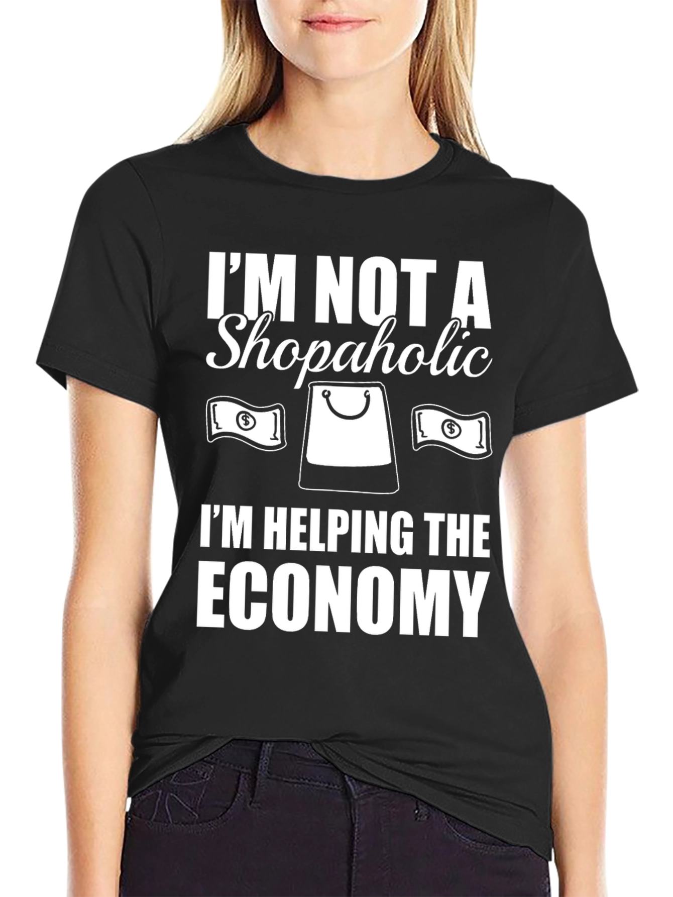 Funny Shopaholic Economy T-Shirt - 2