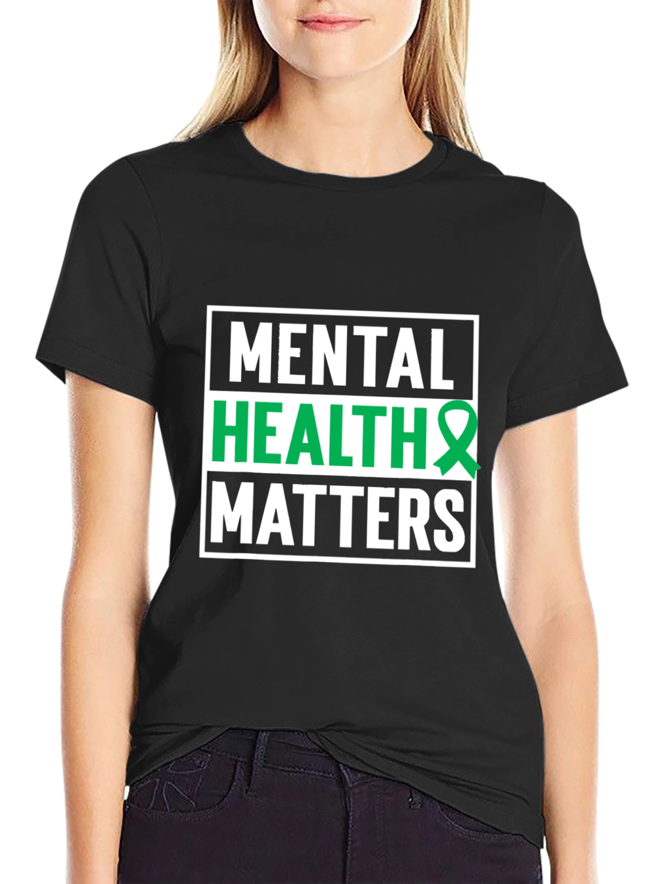 Black Mental Health Matters T-Shirt - Awareness Support Tee view 2