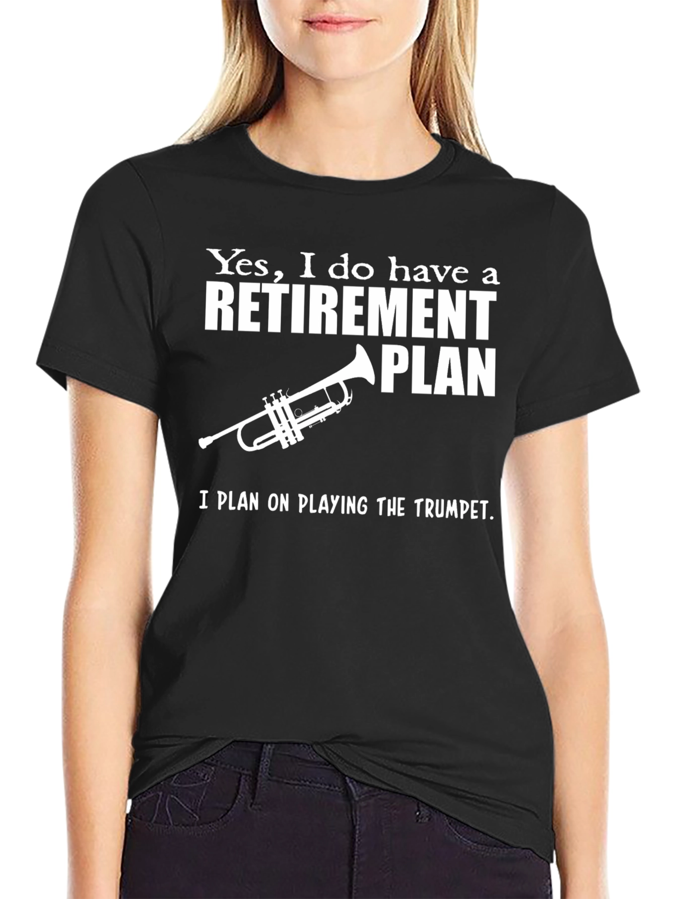 Funny Retirement Plan Trumpet T-Shirt - 2