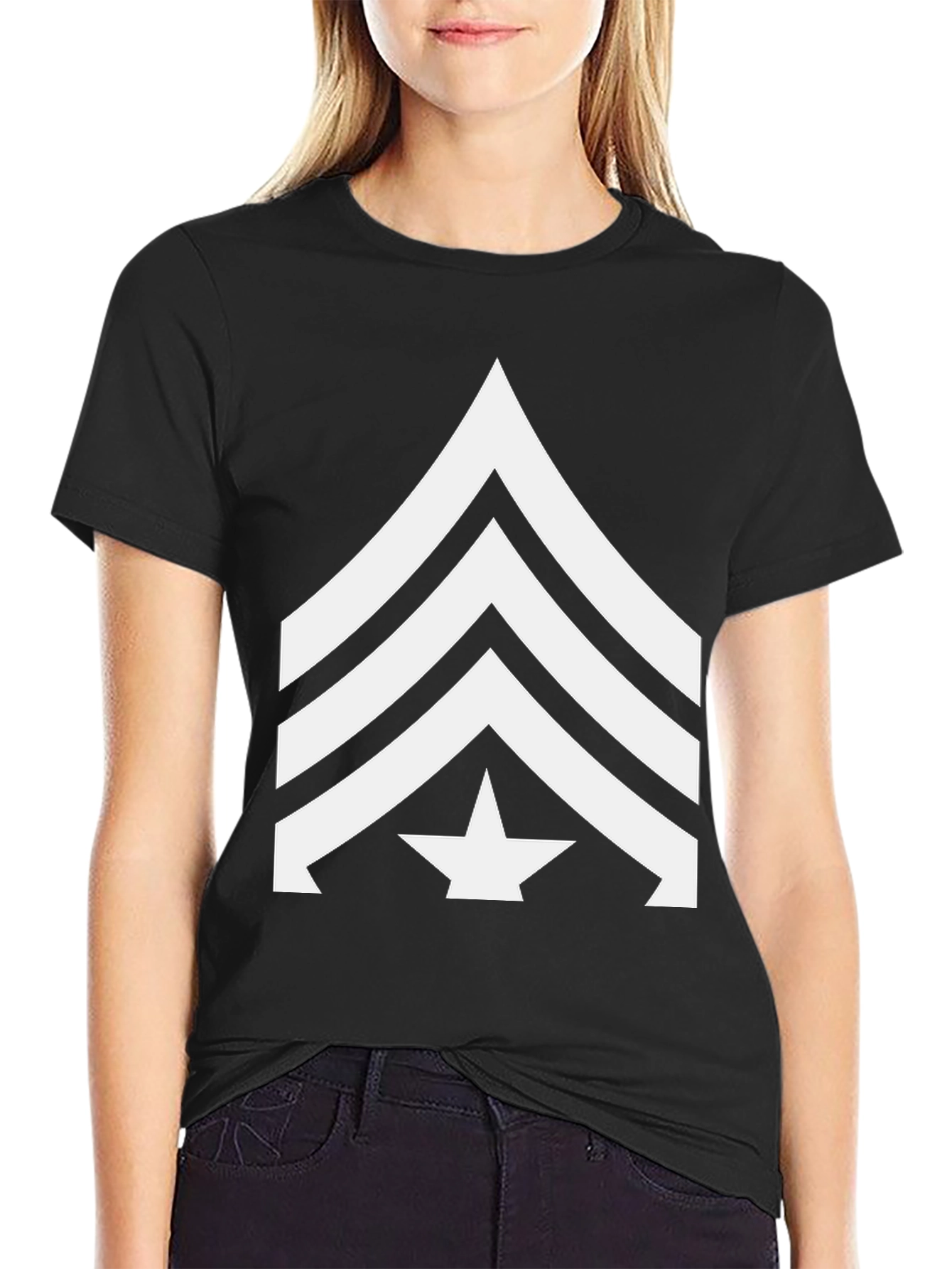 Black Sergeant First Class Graphic Tee - Black view 2