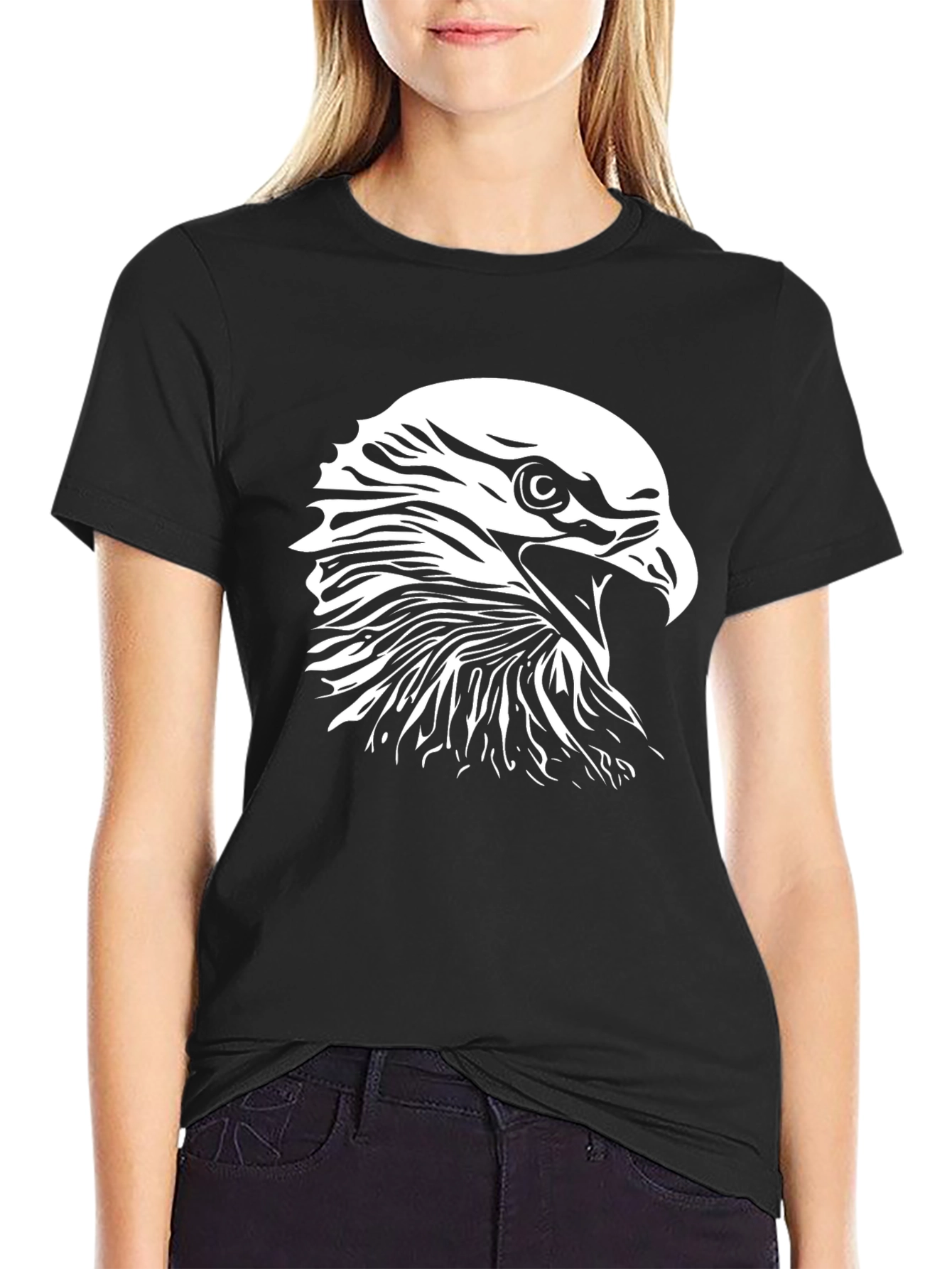 Black Eagle Graphic Tee - Black T-Shirt view 2