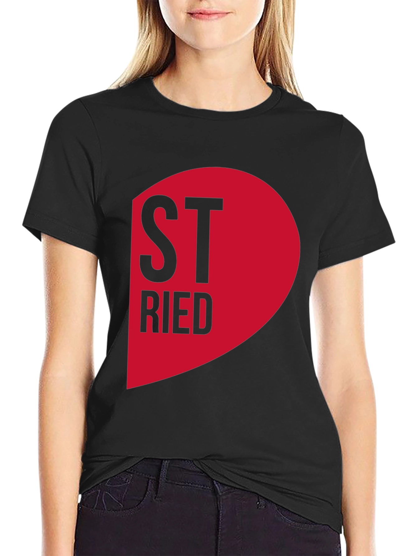 Black Best Friend Married Half Heart T-Shirt view 2