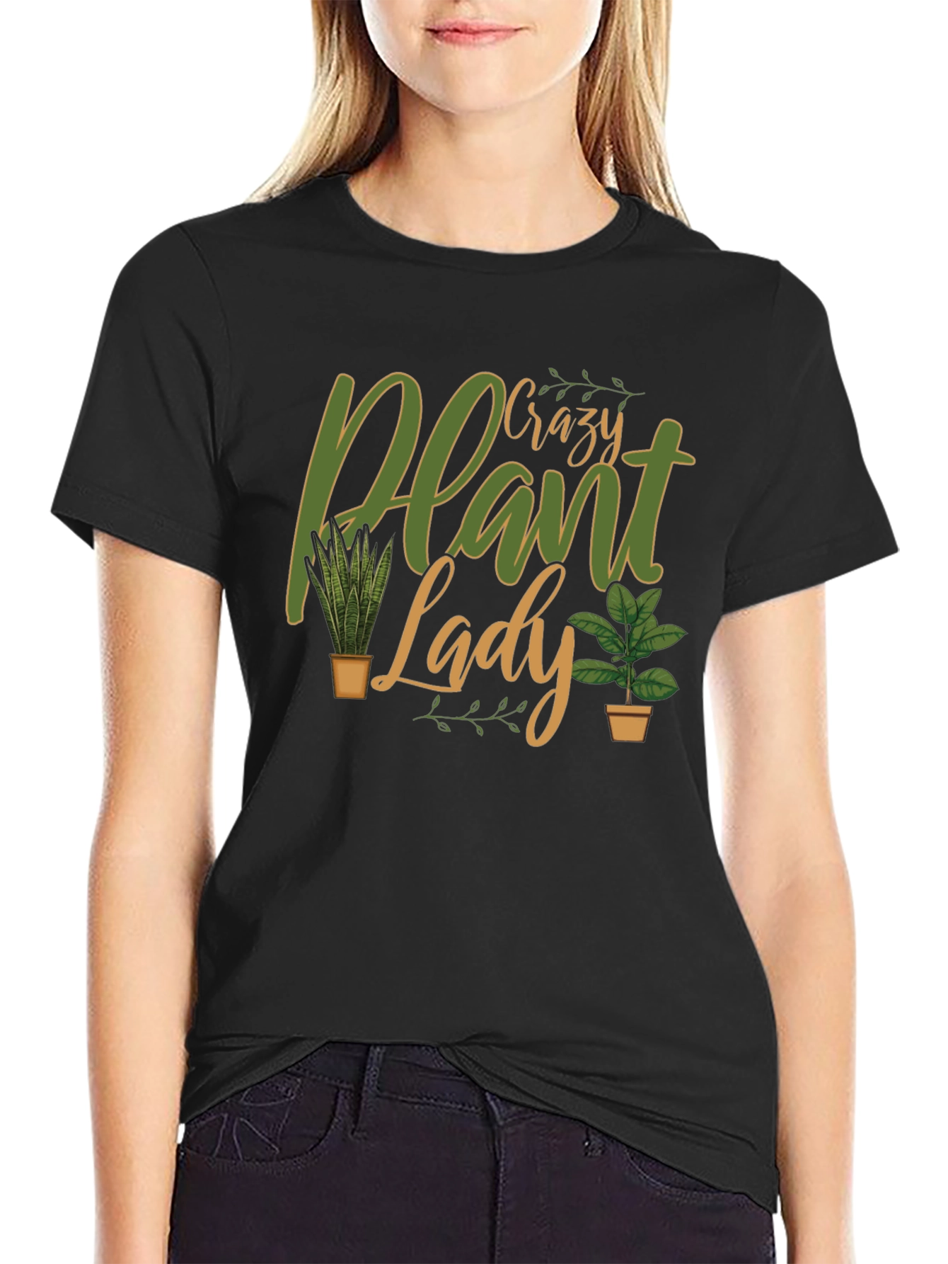 Crazy Plant Lady Graphic Tee - Novelty Gardener Shirt - 2