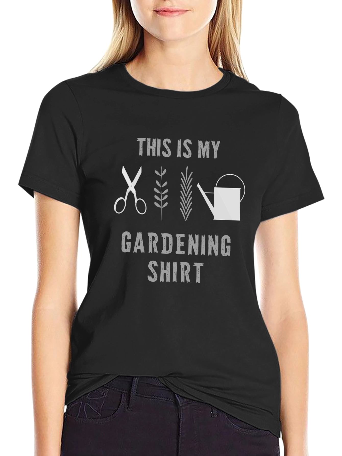 Black Gardening Shirt - Gardener T-Shirt view 2