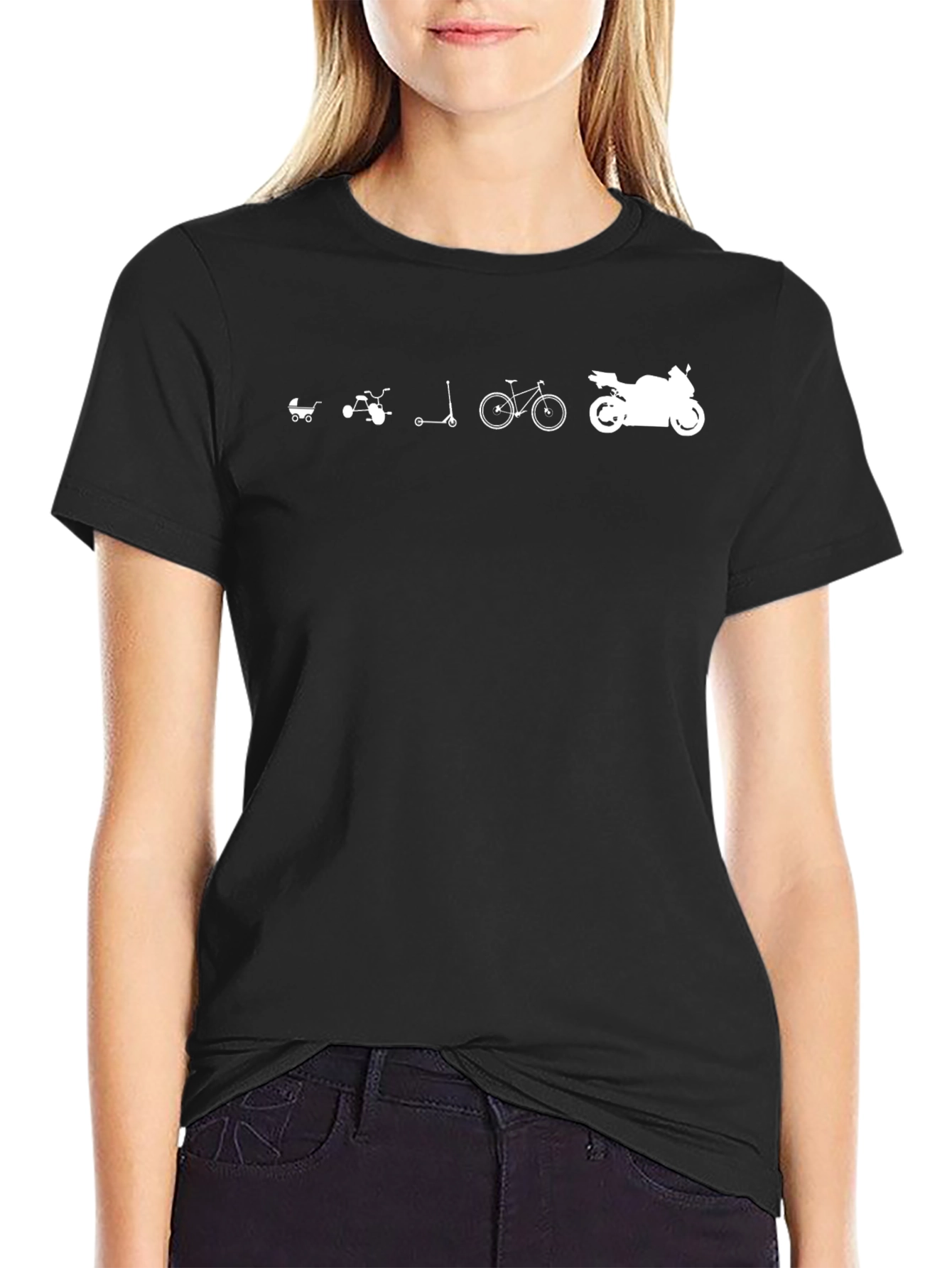 Black Evolution of Ride Black T-Shirt view 2