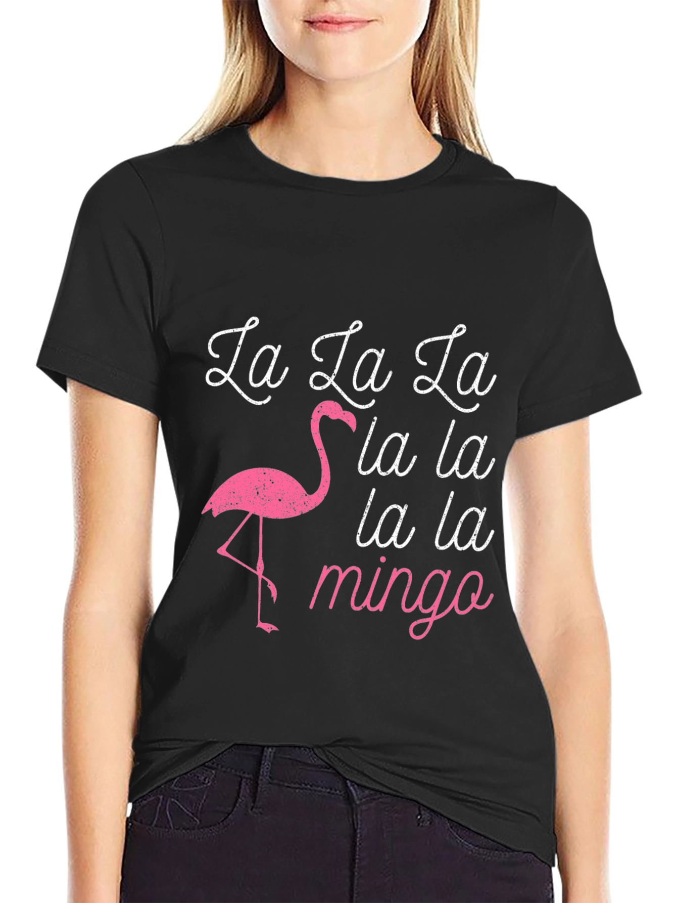 Black La La La Mingo Graphic T-Shirt view 2