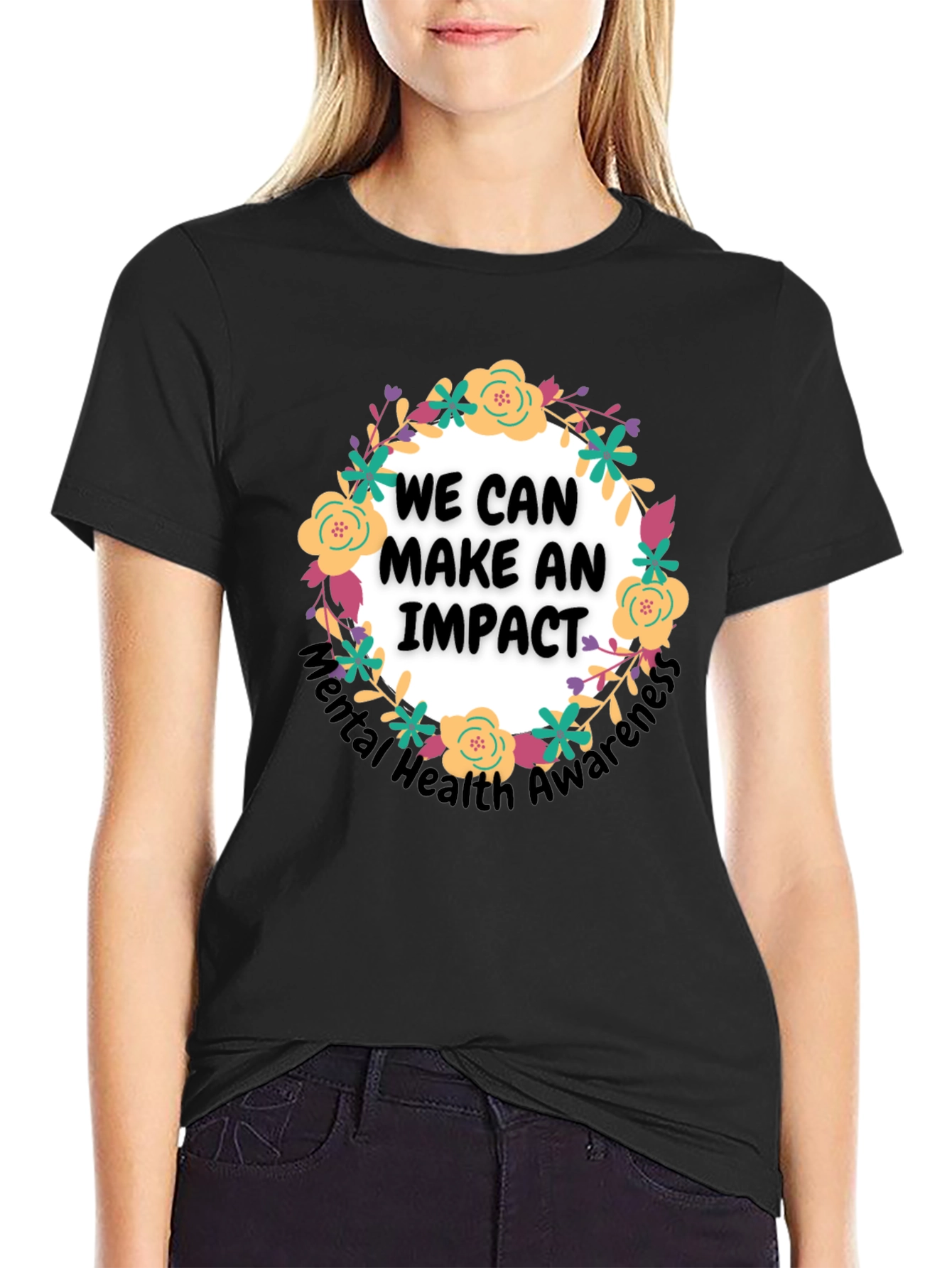 Black Mental Health Awareness T-Shirt: We Can Make An Impact view 2