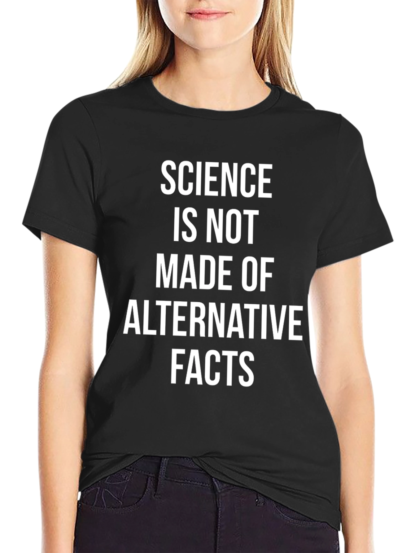 Science Facts T-Shirt - Black Cotton Blend Tee - 2