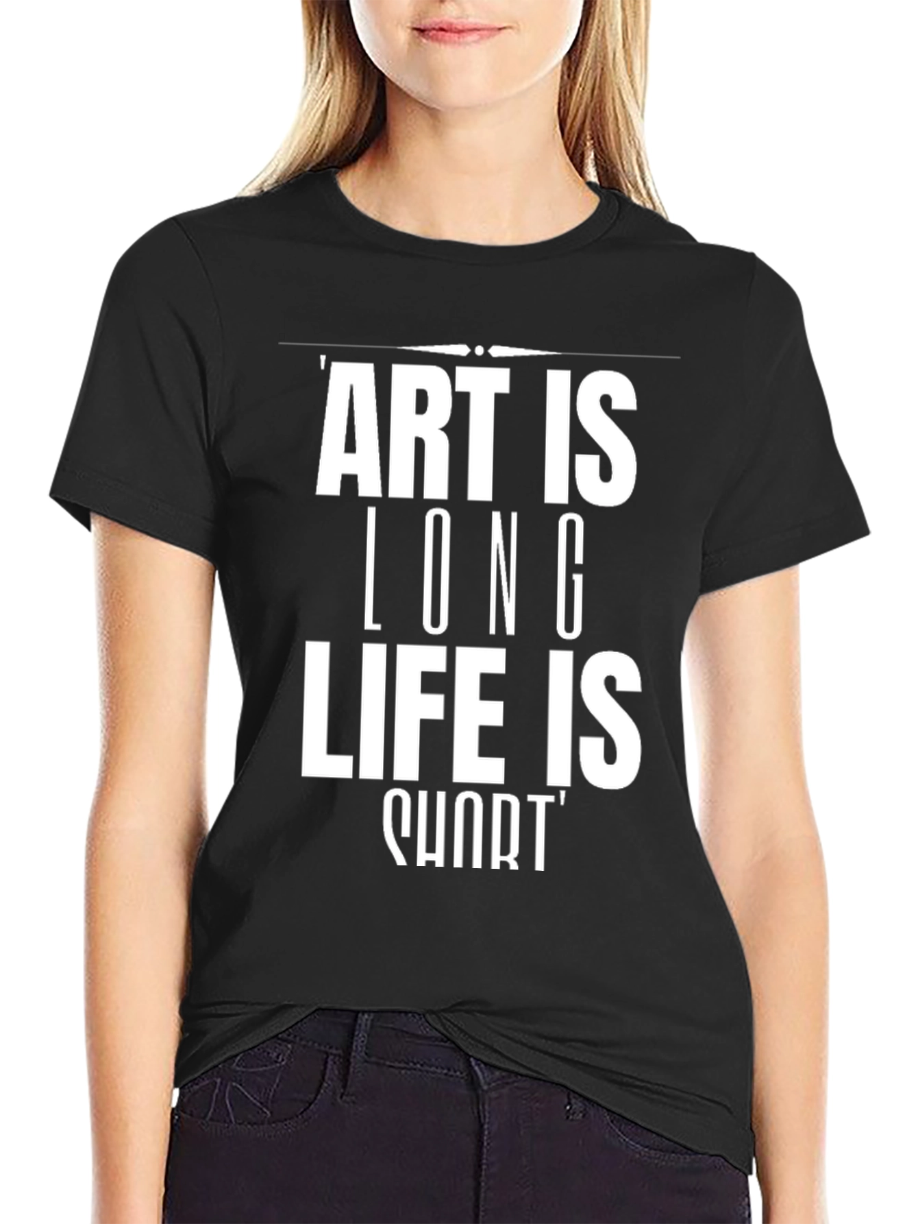 Black Art is Long, Life is Short T-Shirt view 2