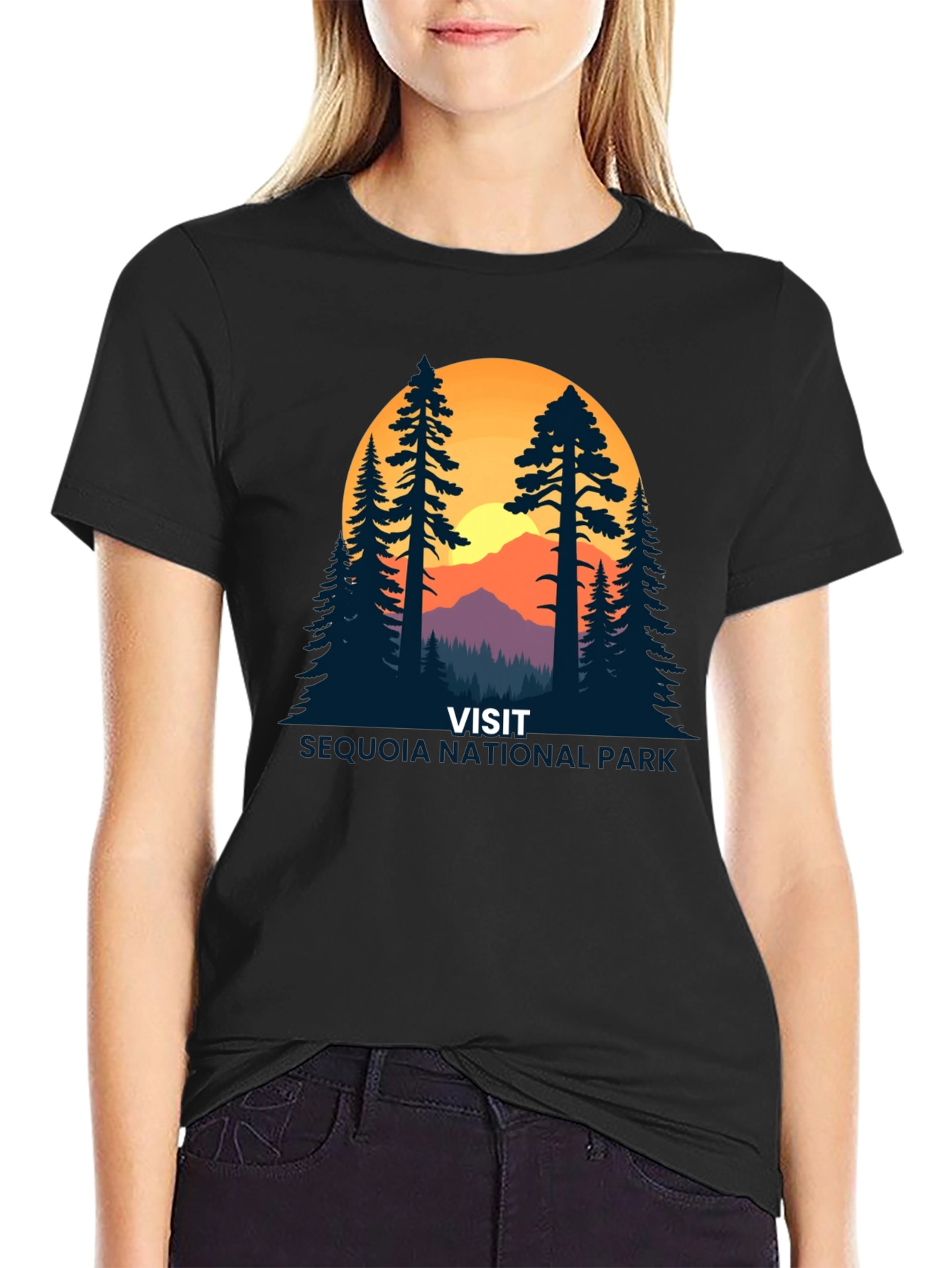 Black Sequoia National Park Graphic Tee view 2