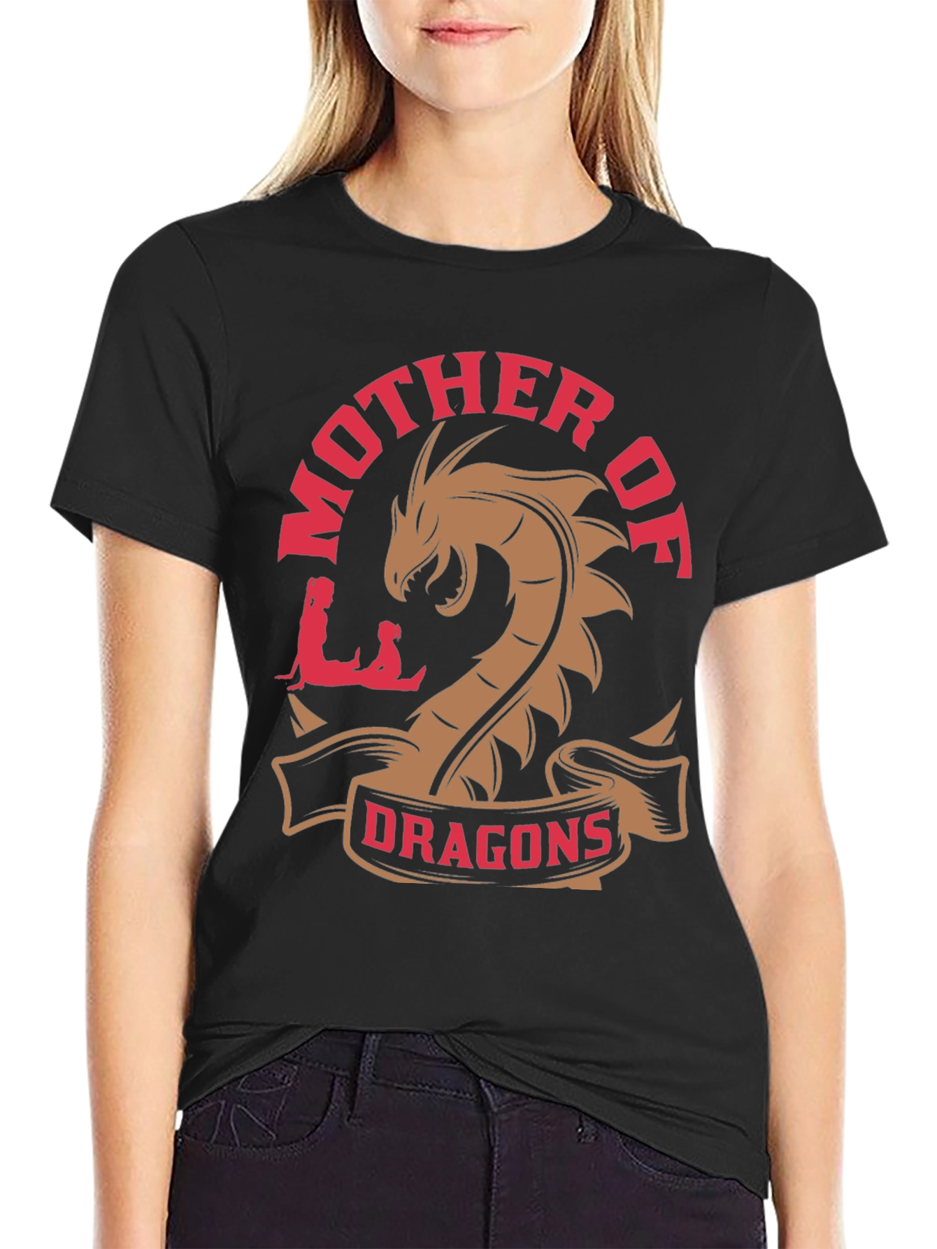 Black Mother of Dragons Graphic Tee view 2