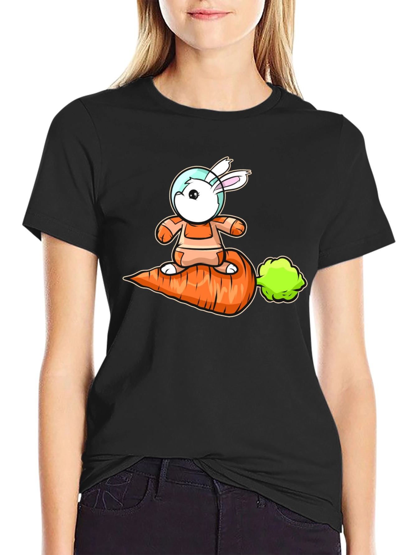 Astronaut Bunny Carrot T-Shirt - 2