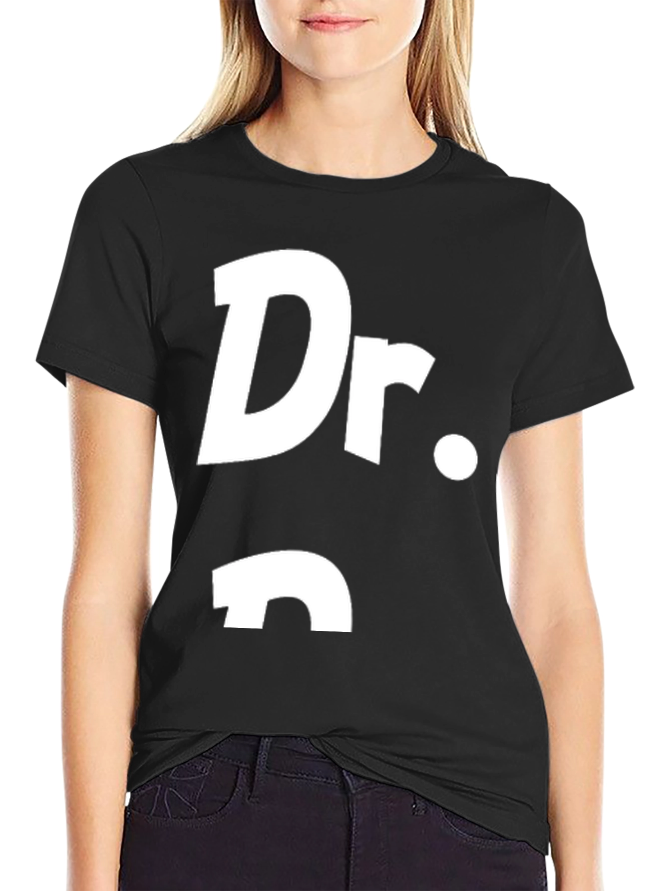 Black Dr. Who Parody T-Shirt - Geek Chic Tee view 2