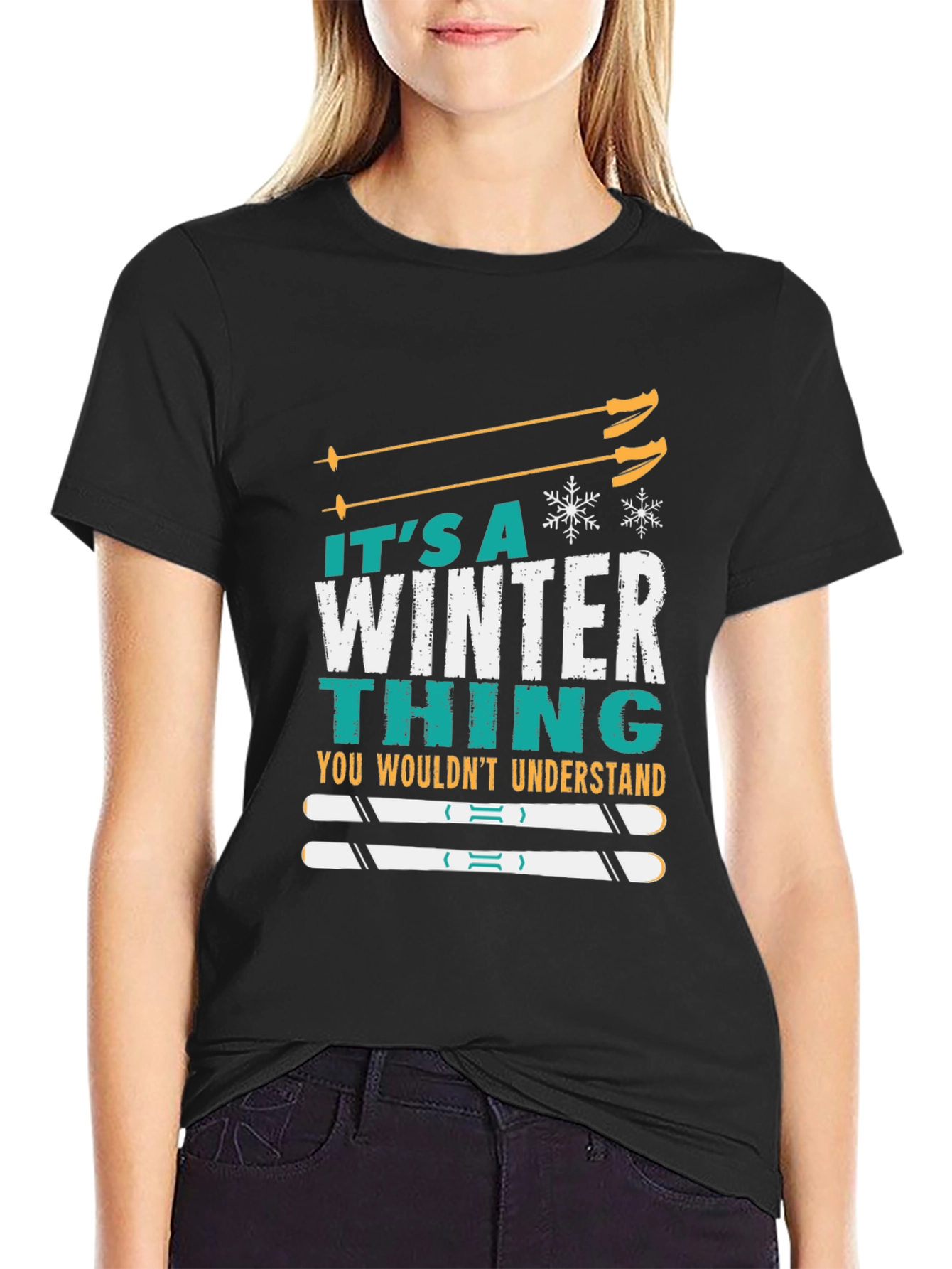 Black It's A Winter Thing T-Shirt view 2