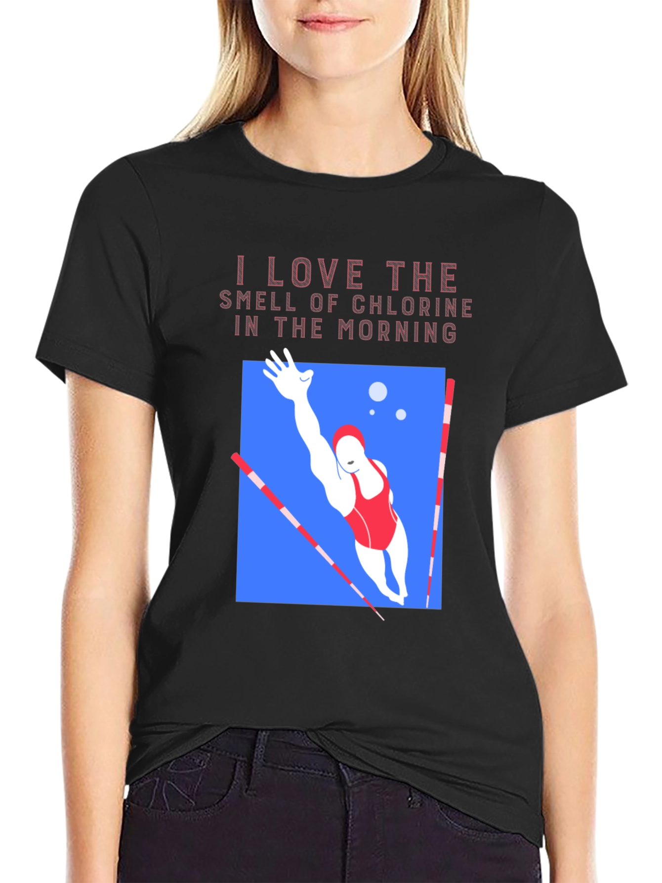 Chlorine Smell Swimmer Graphic T-Shirt - 2