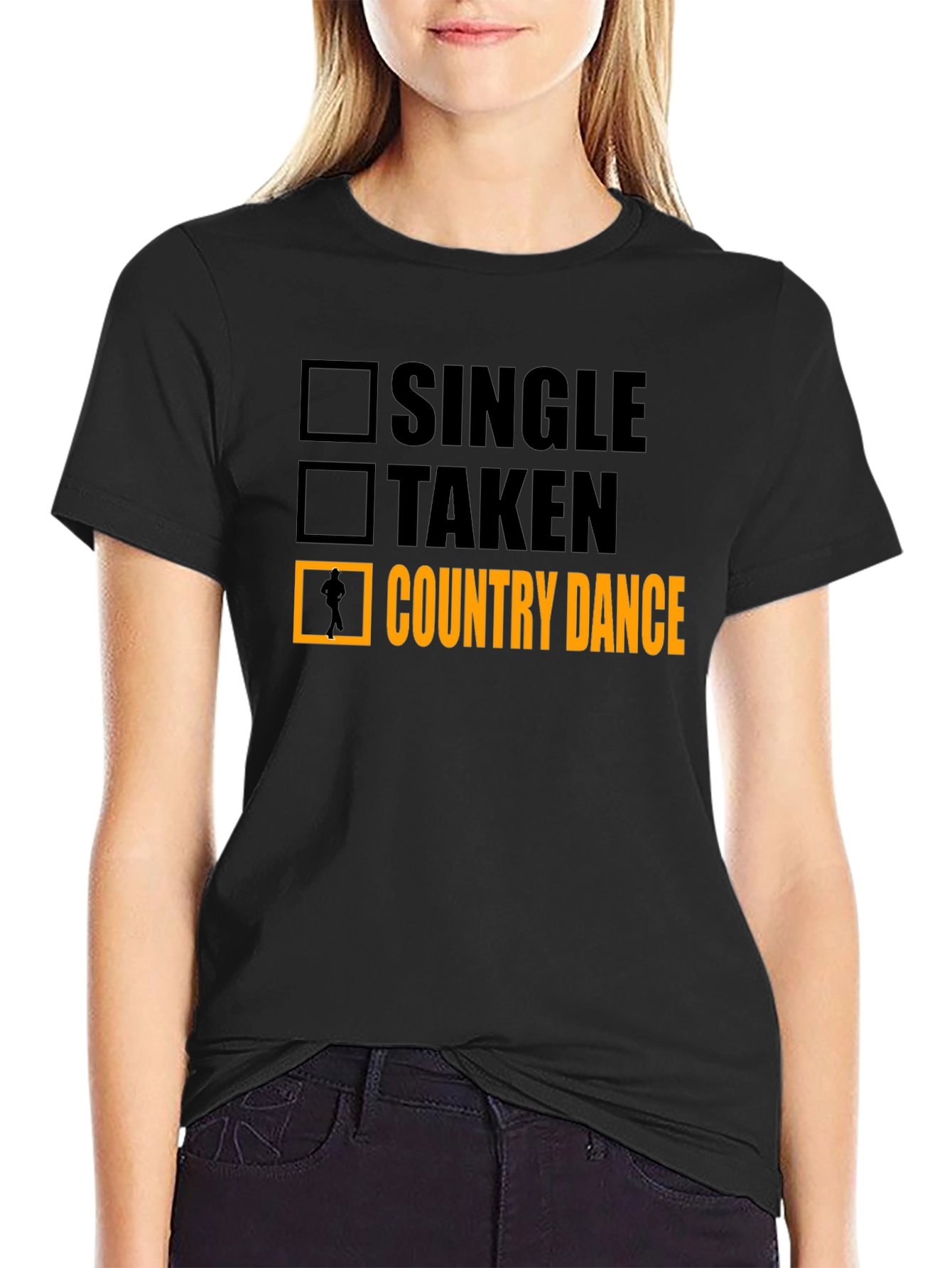 Black Country Dance T-Shirt - Novelty Humor Tee view 2