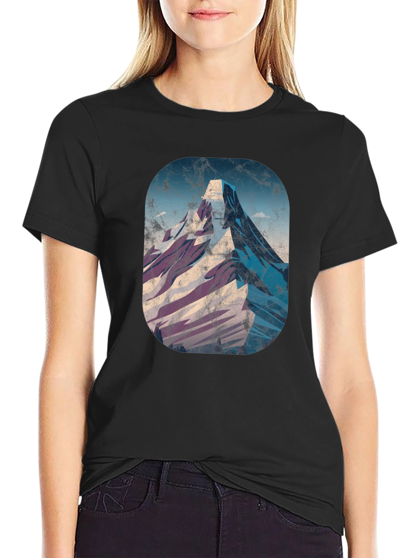 Black Mountain Graphic Tee - Distressed Print view 2