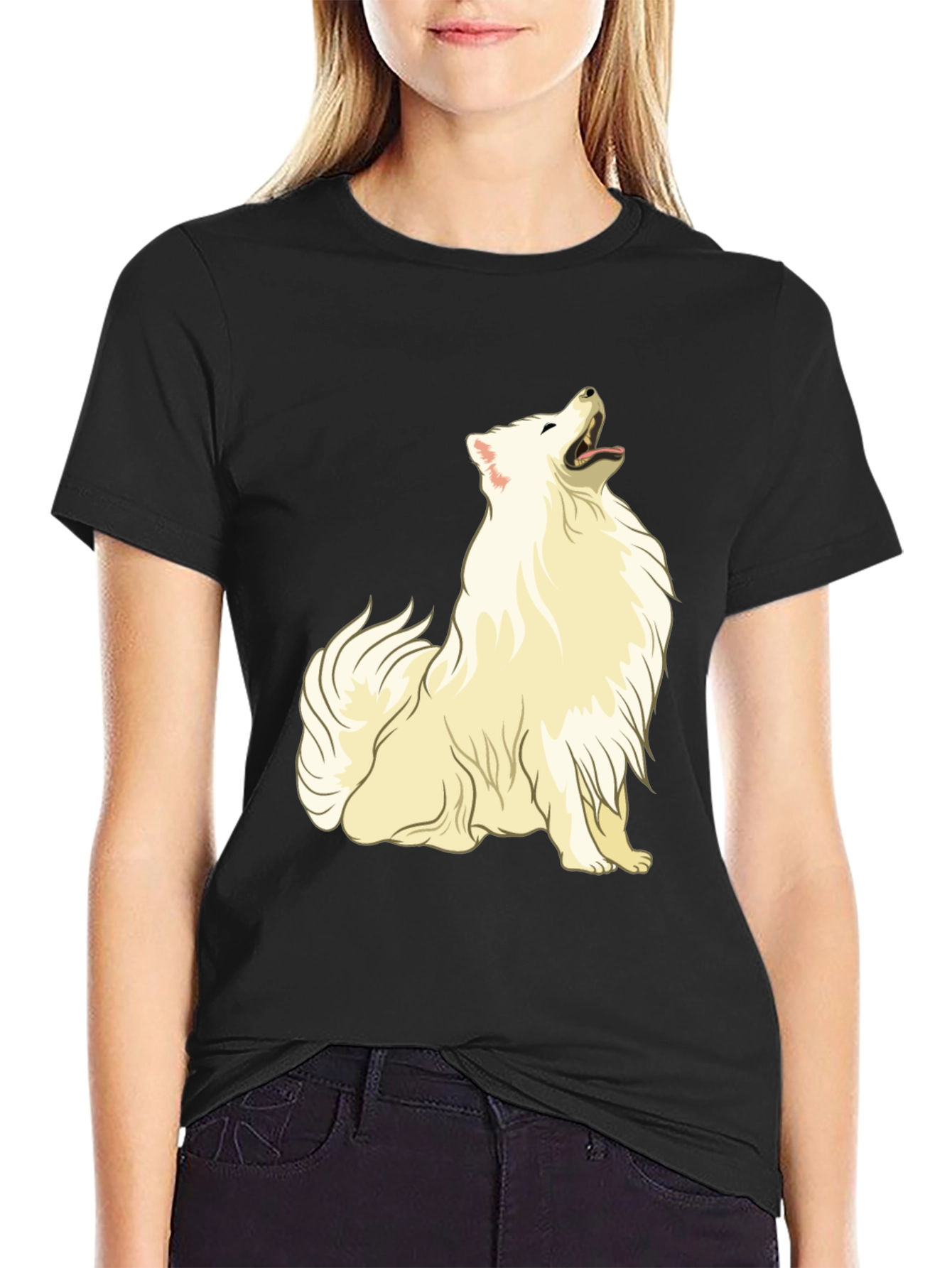 Black Dog Graphic Black T-Shirt view 2