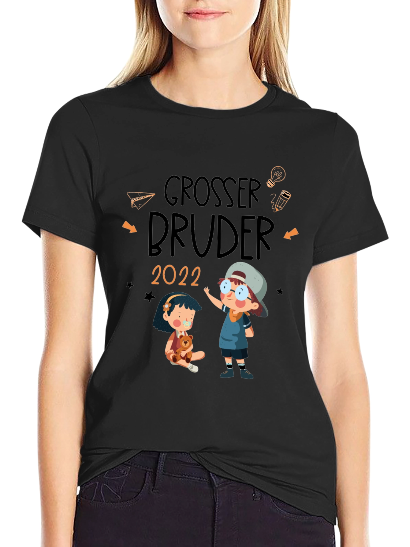 Black Grosser Bruder 2022 T-Shirt view 2