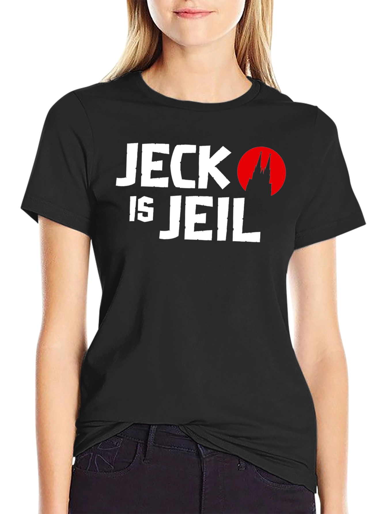 Black Jeck is Jeil T-Shirt - Black Crew Neck Graphic Tee view 2
