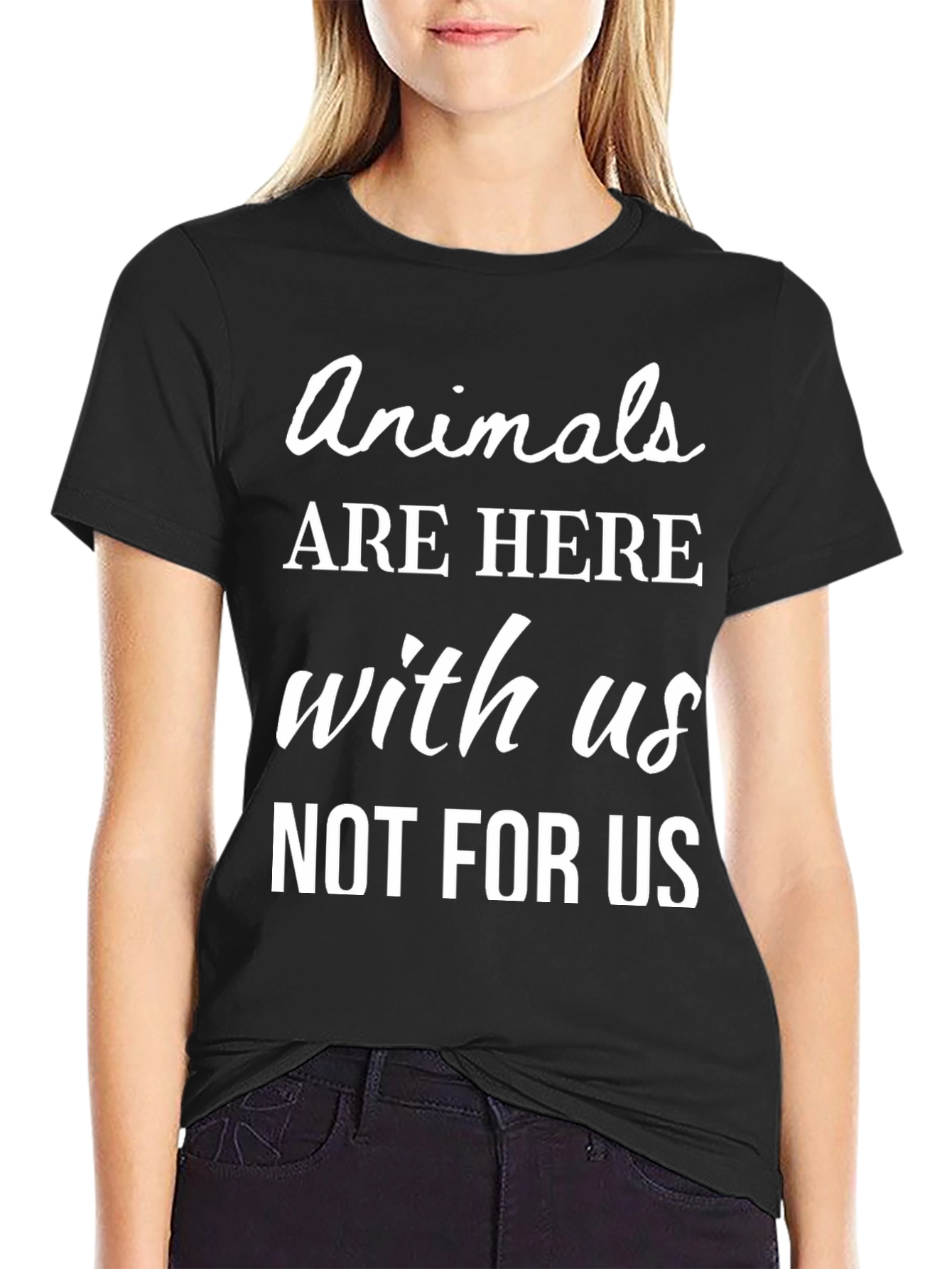 Black Animals Are Here With Us T-Shirt view 2