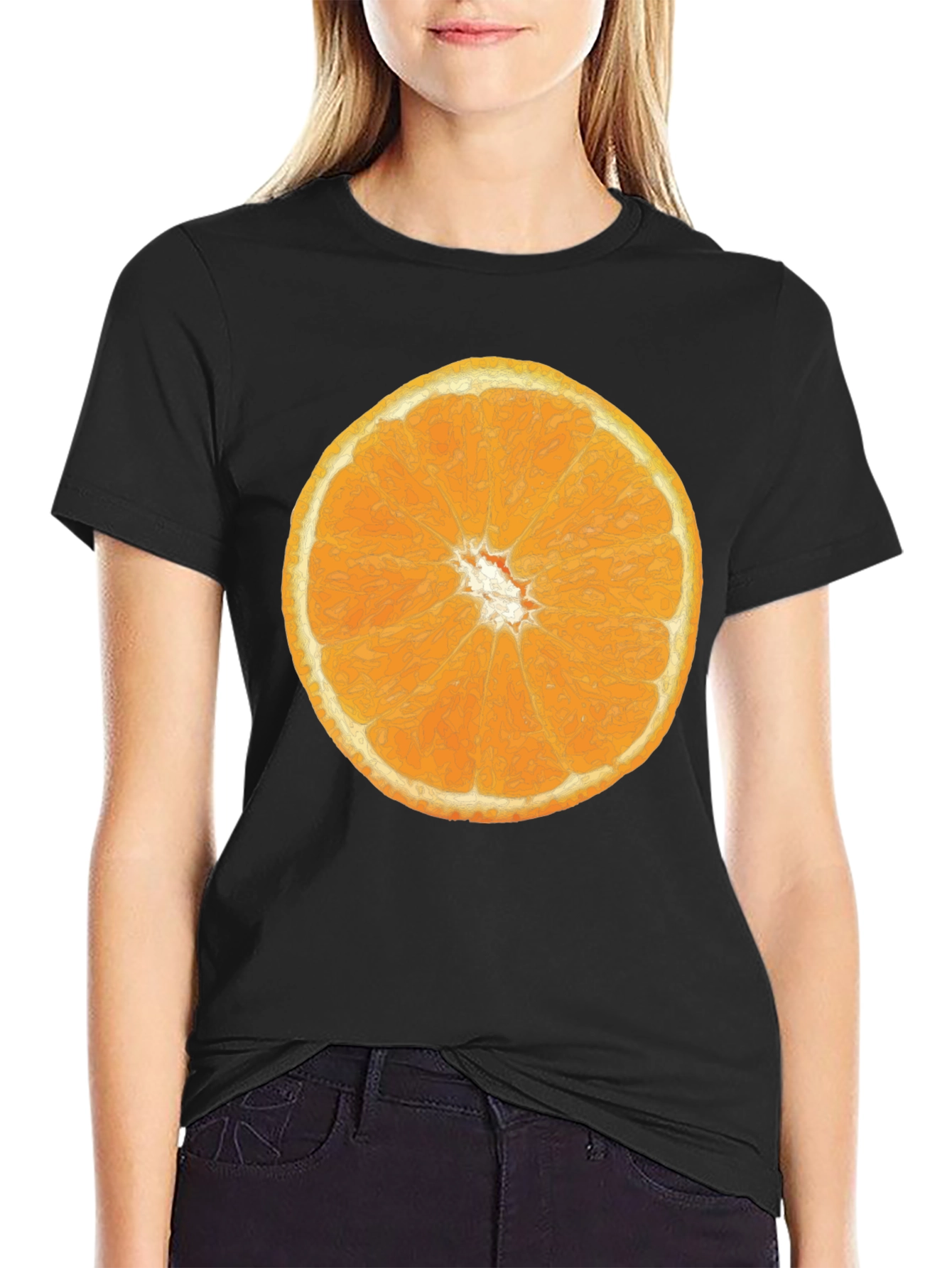 Orange Slice Graphic Tee - Citrus Fruit T-Shirt - 2