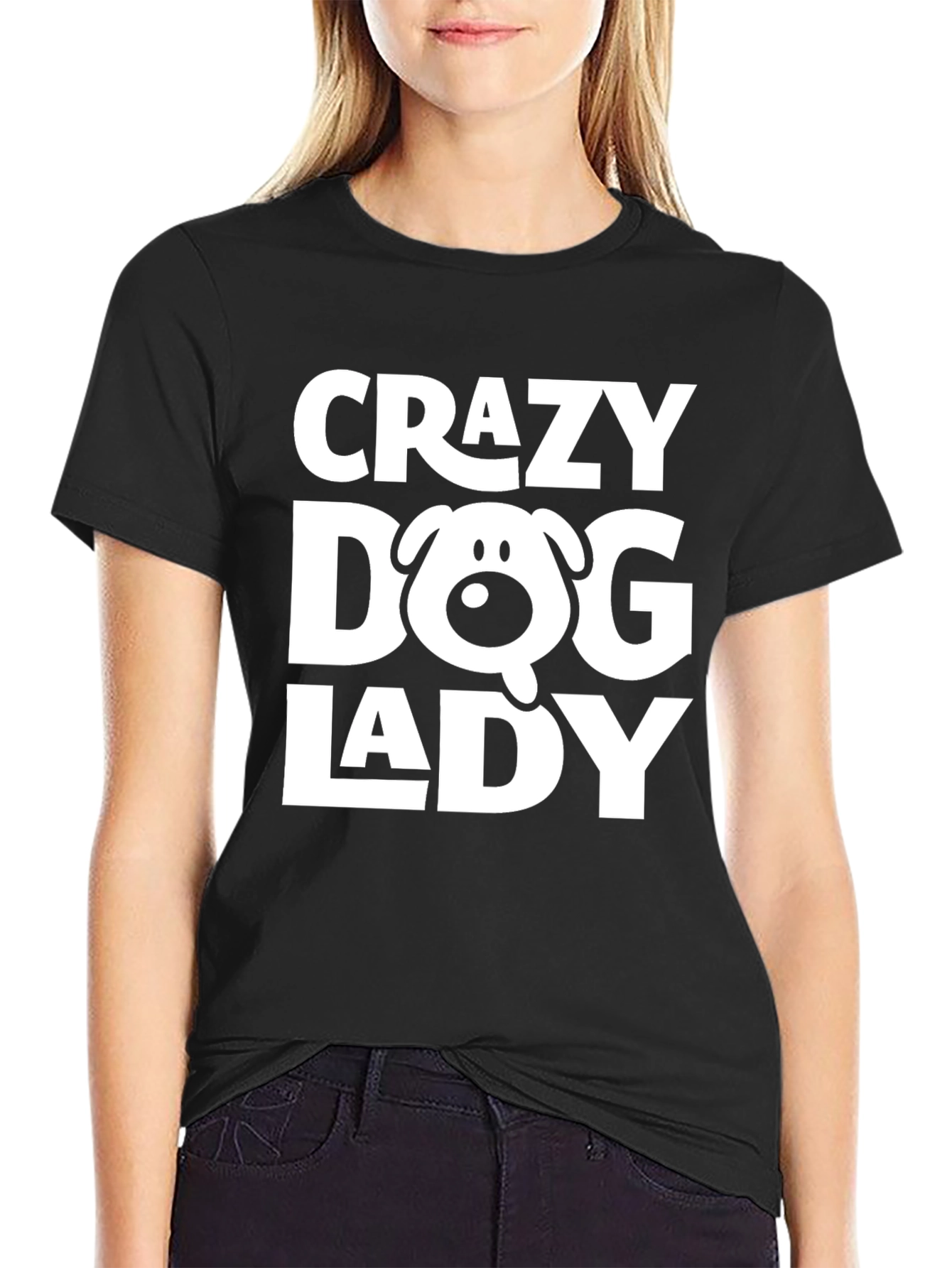 Crazy Dog Lady T-Shirt - Novelty Pet Lover Tee - 2