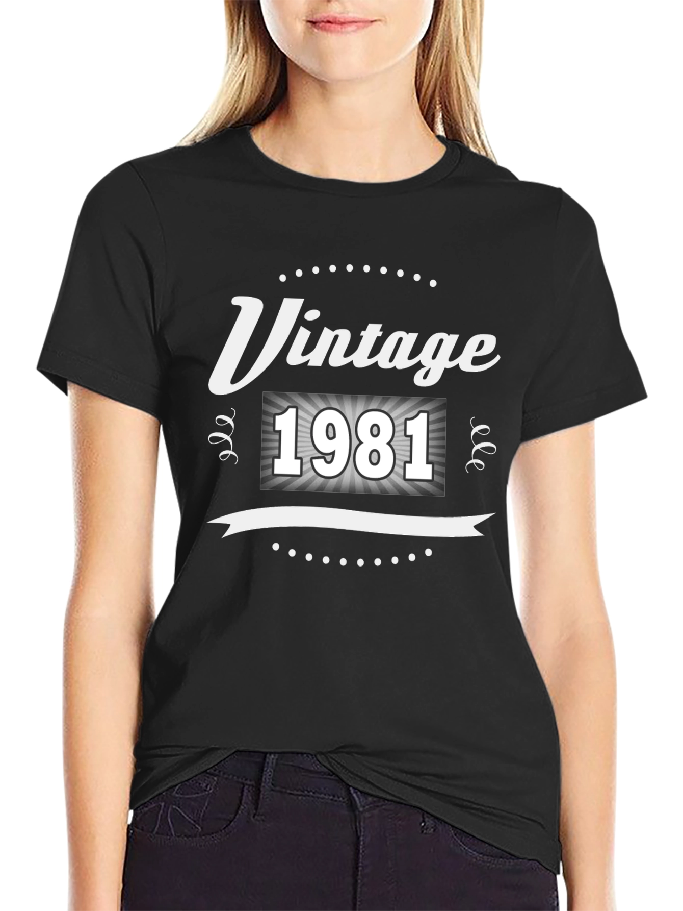 Black Vintage 1981 Graphic T-Shirt view 2