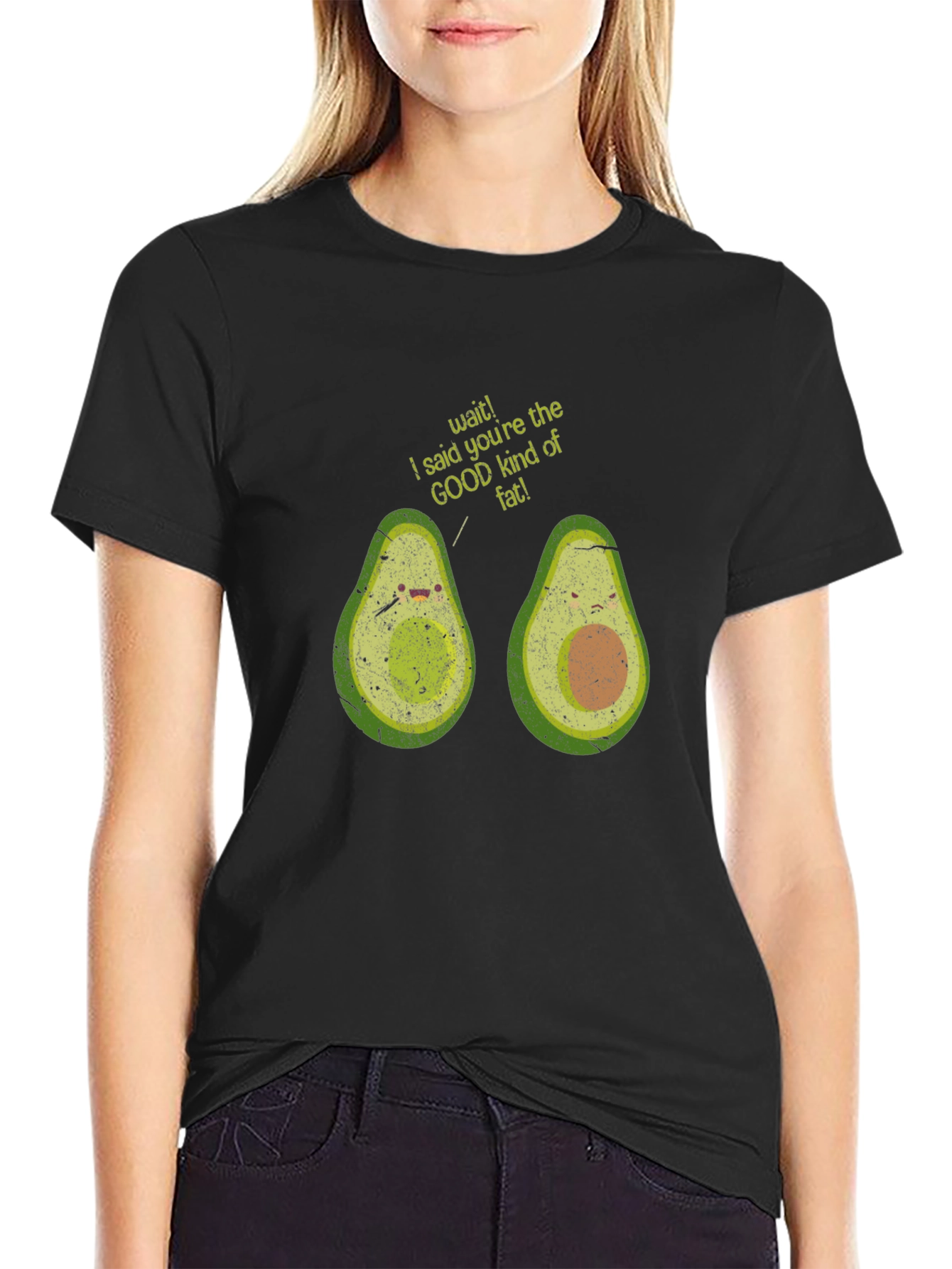 Black Avocado Good Fat Graphic T-Shirt view 2