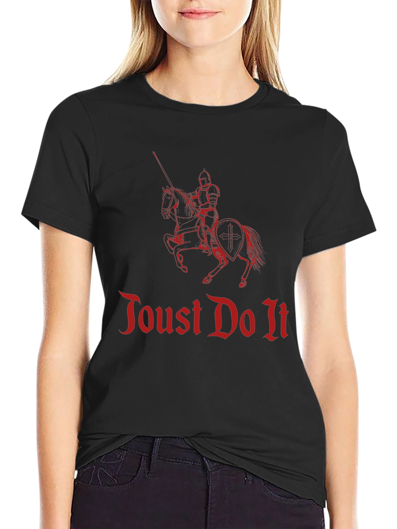Joust Do It Knight Graphic Tee - Black - 2