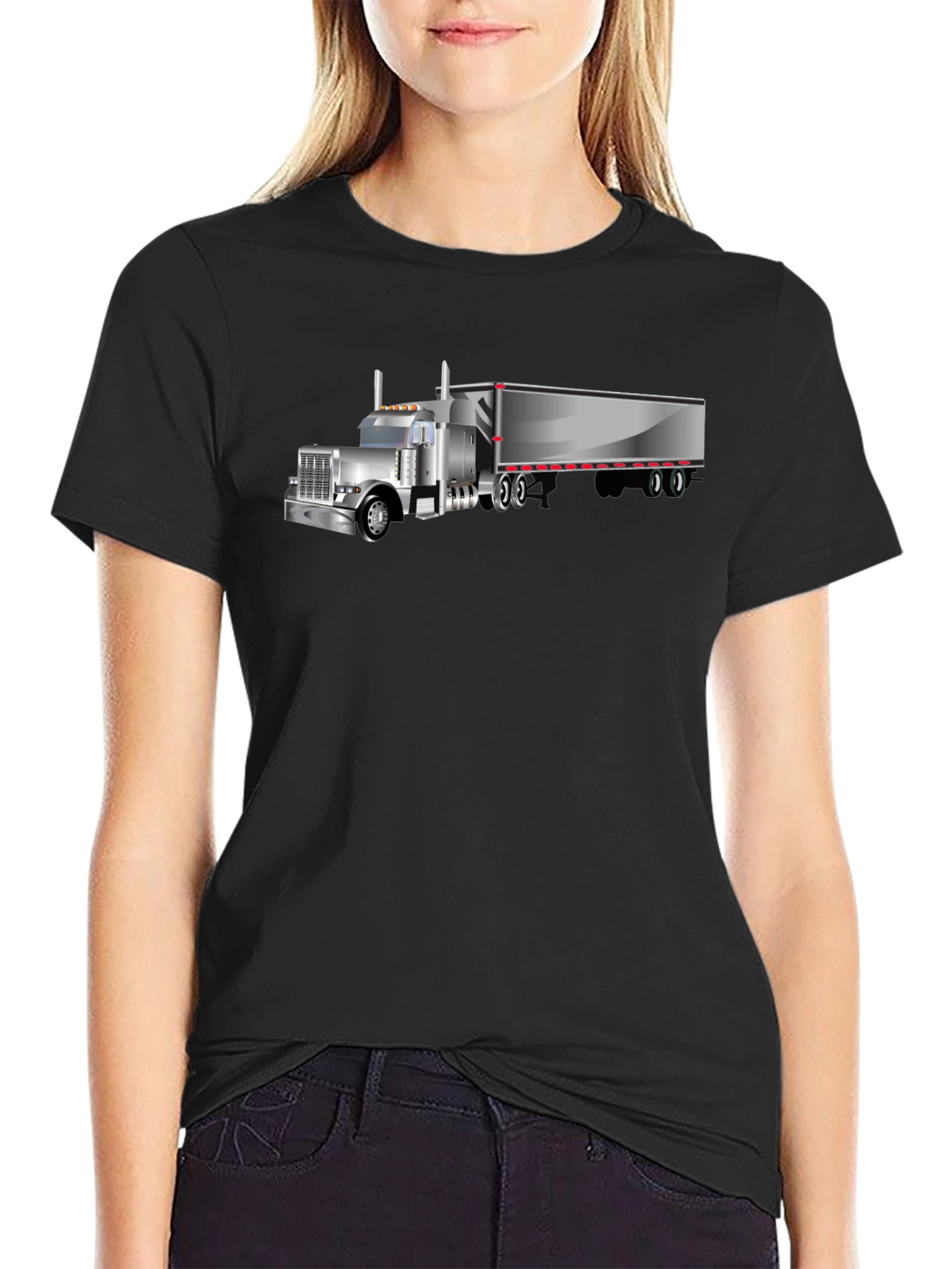 Black Truck Graphic T-Shirt view 2