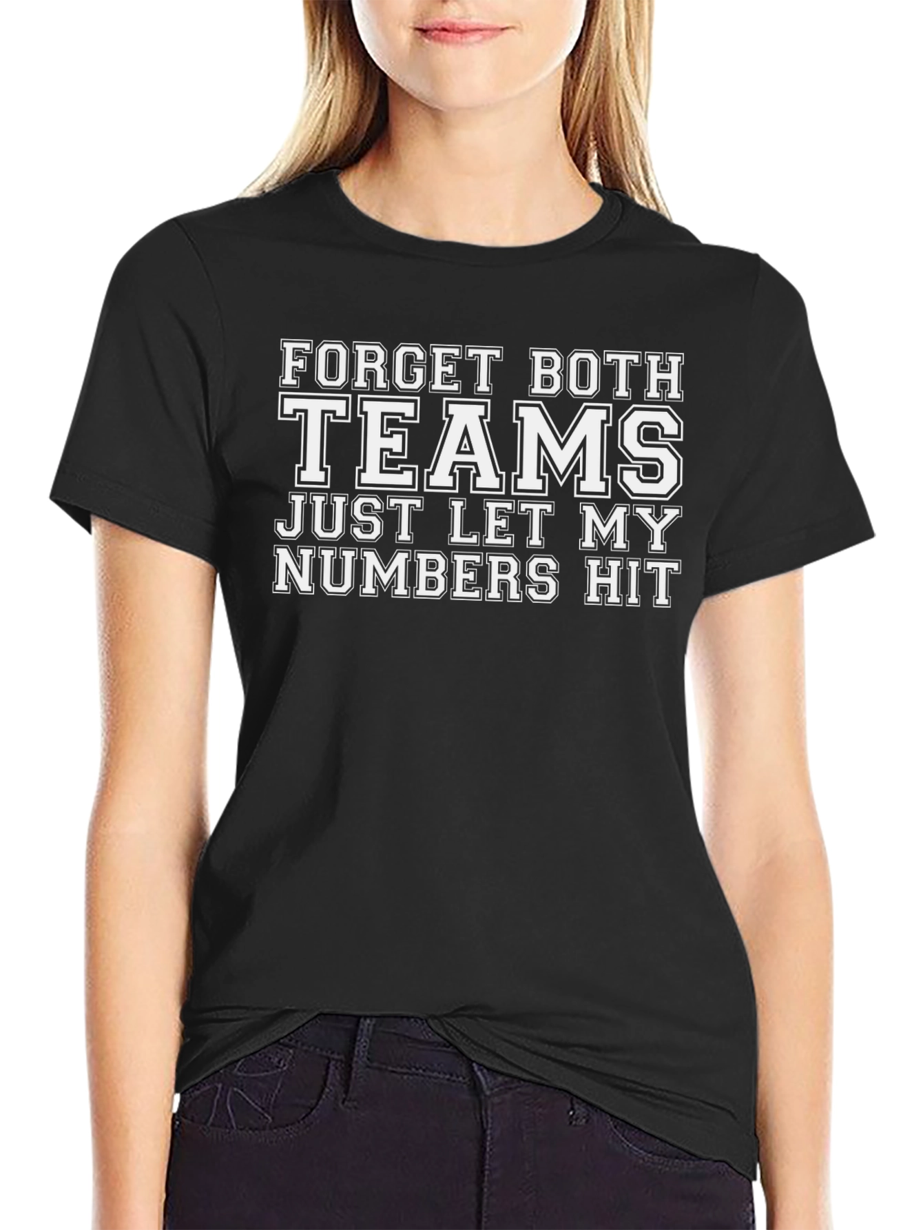 Black Forget Both Teams T-Shirt view 2