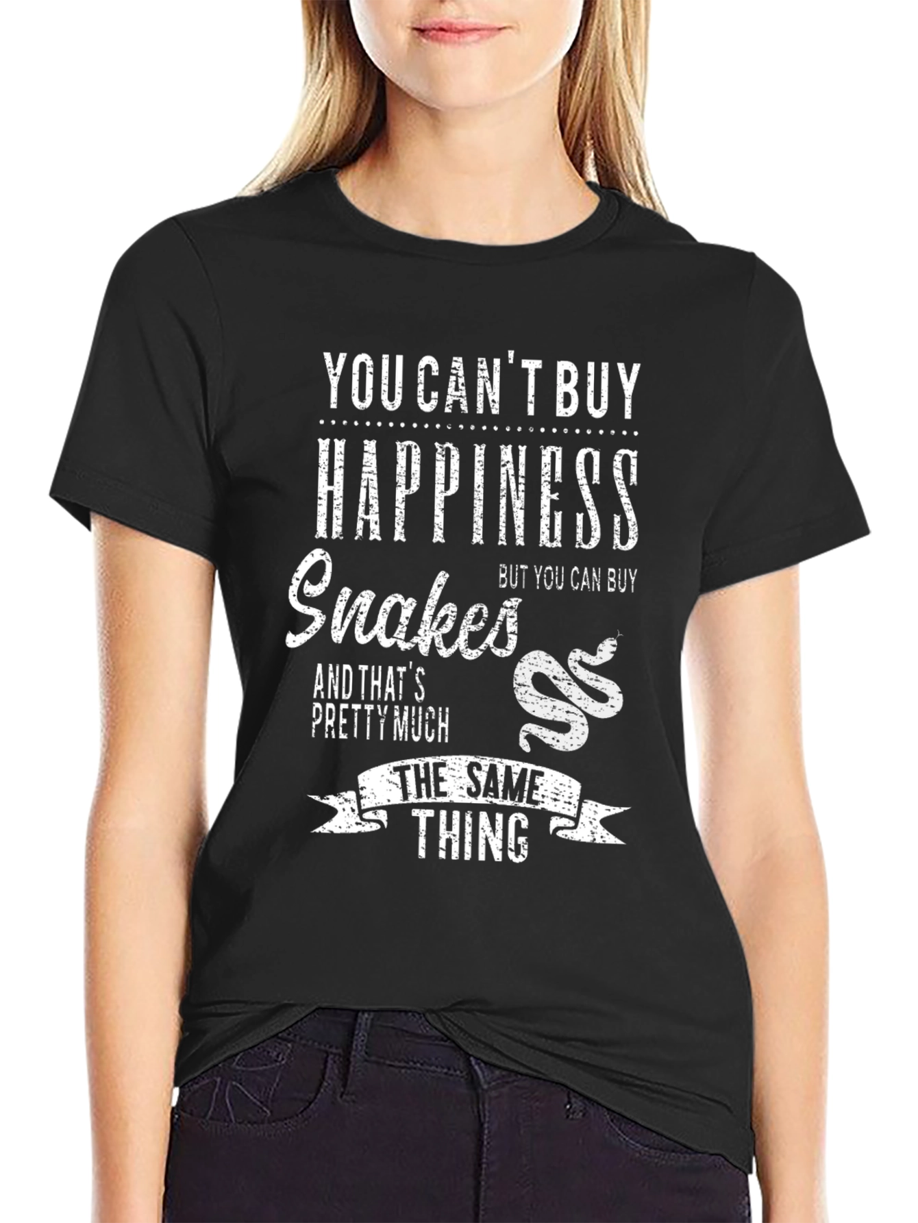 Black Snakes & Happiness Men's T-Shirt view 2