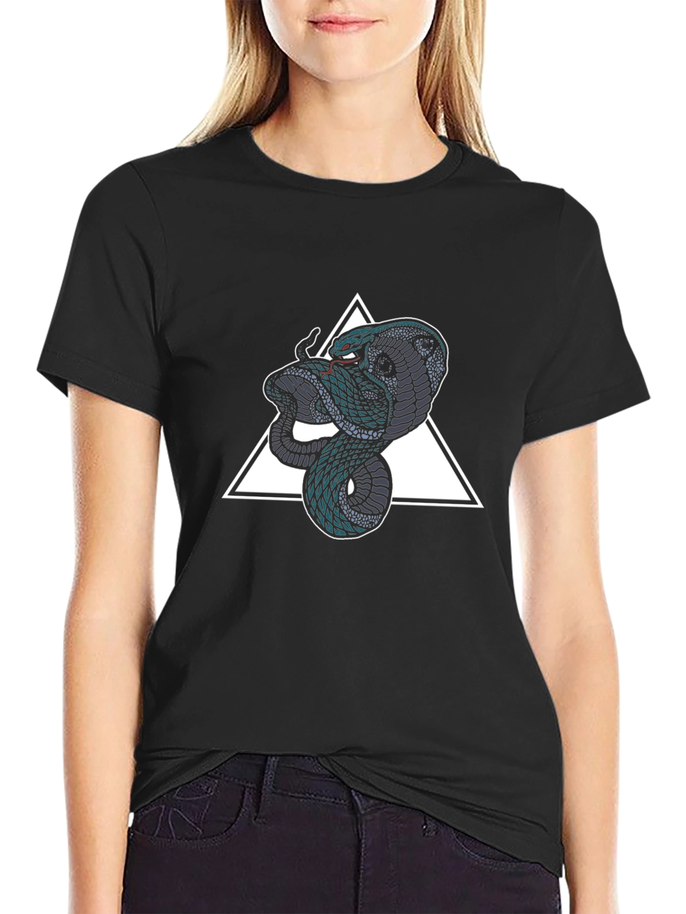 Cobra Triangle Graphic Tee - Mens Black T-Shirt - 2