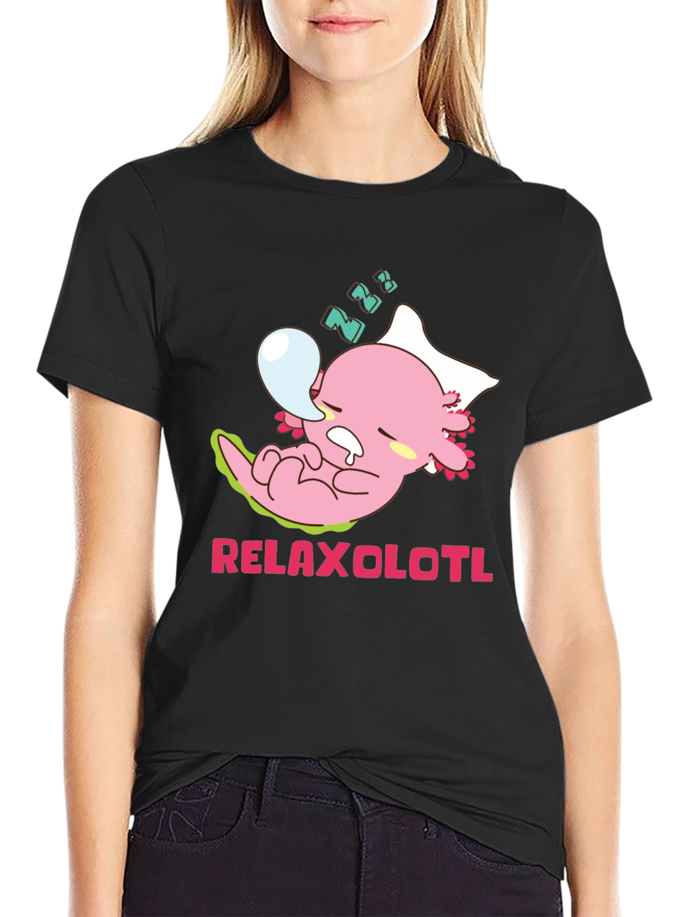 Relaxolotl T-Shirt - Kawaii Axolotl Tee - 2