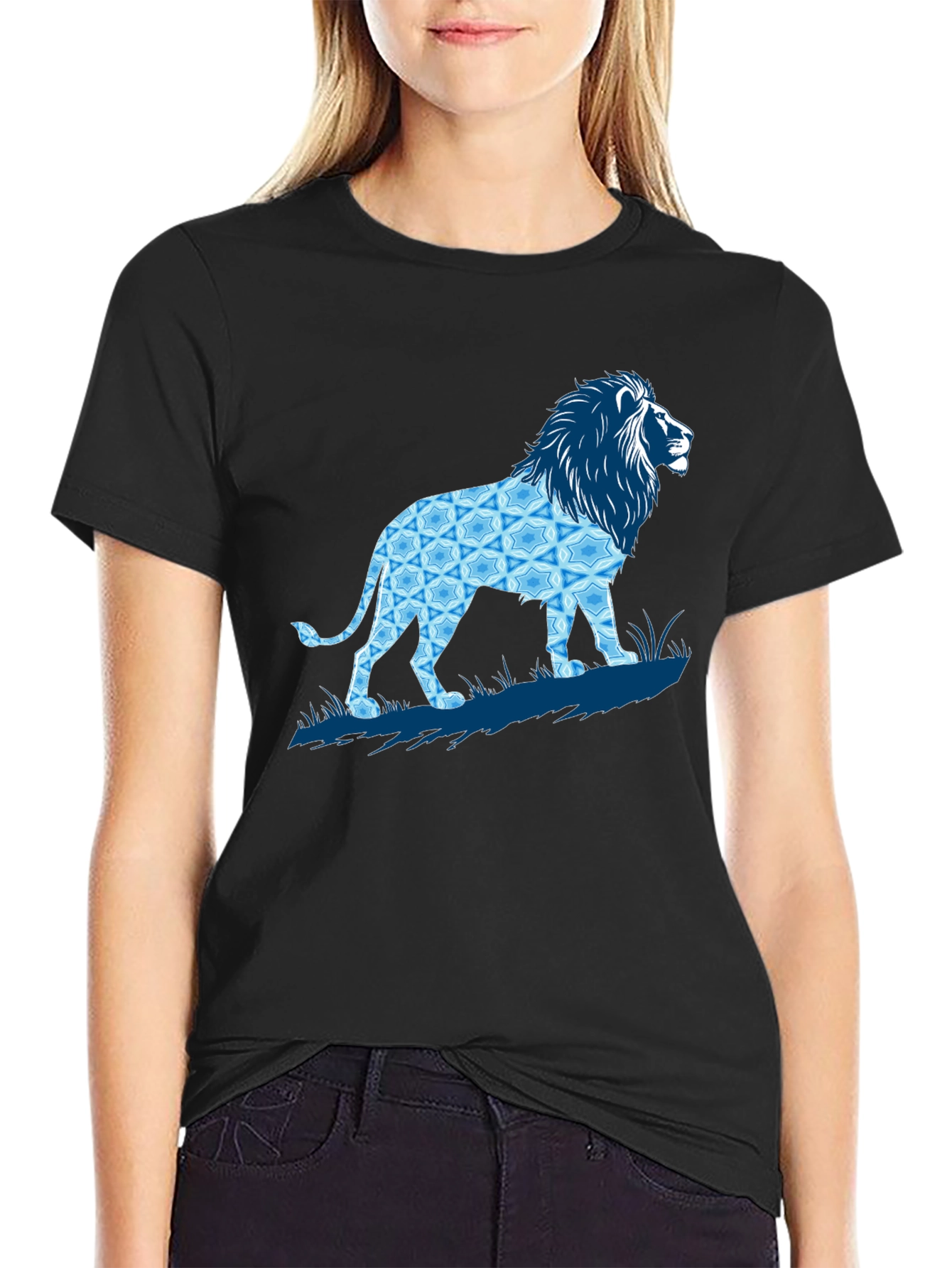 Black Lion Graphic T-Shirt - Stylish Men's Tee view 2