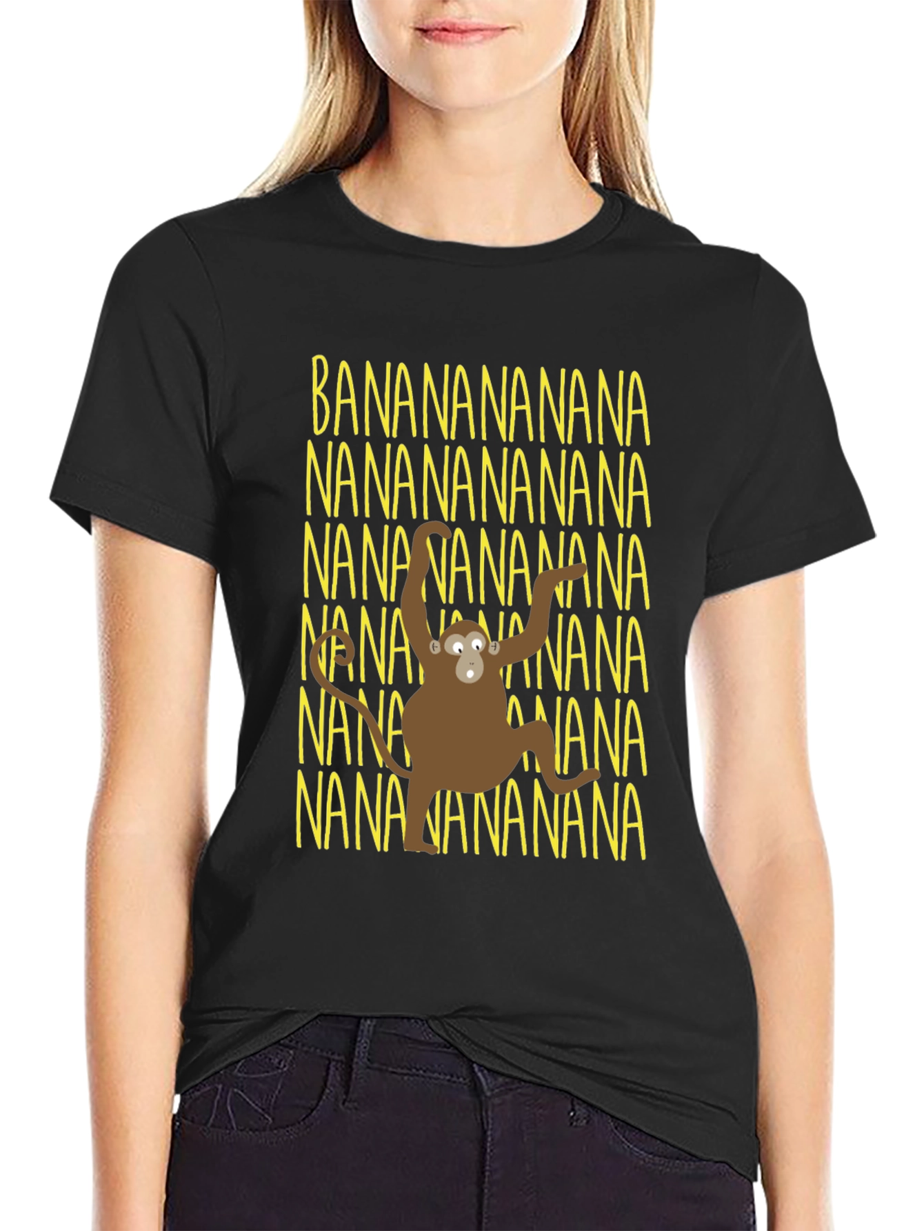 Black Banana Monkey T-Shirt view 2