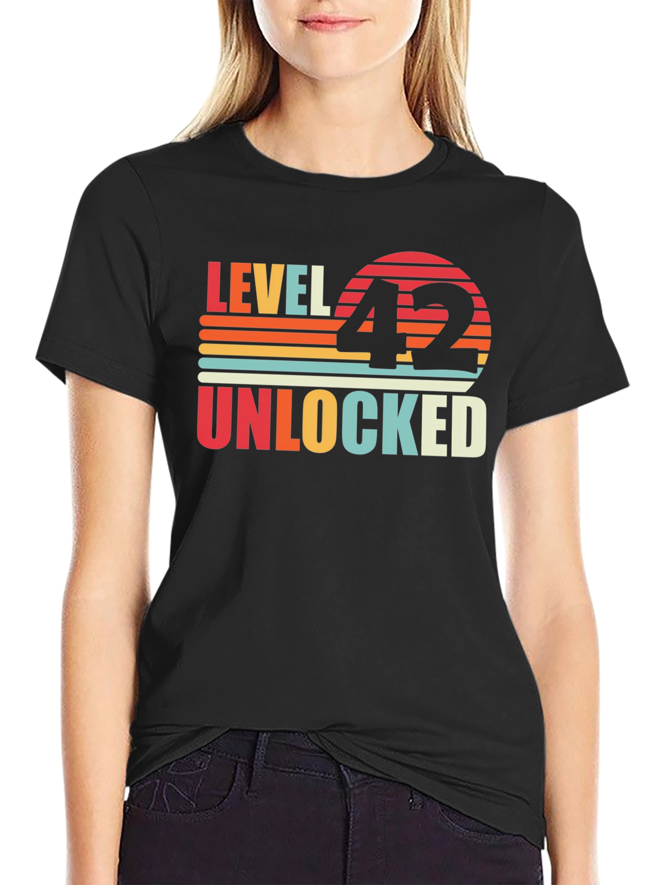 Black Level 42 Unlocked Birthday T-Shirt view 2