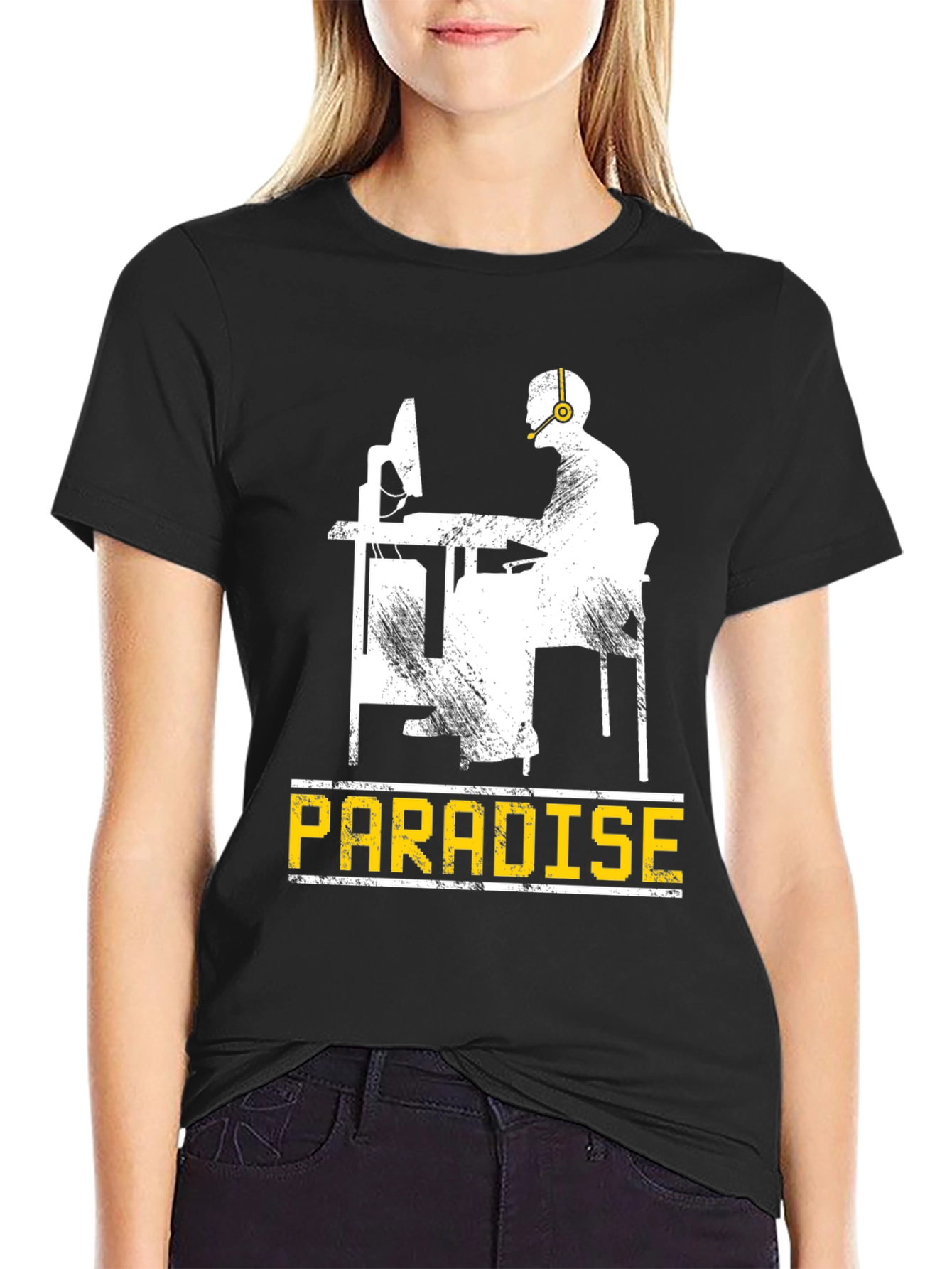 Black Gamer Paradise T-Shirt view 2