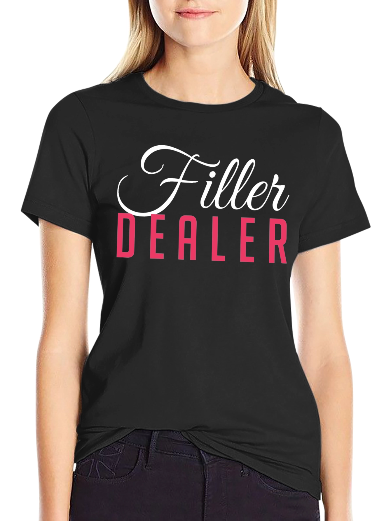 Black Filler Dealer Black Graphic T-Shirt view 2