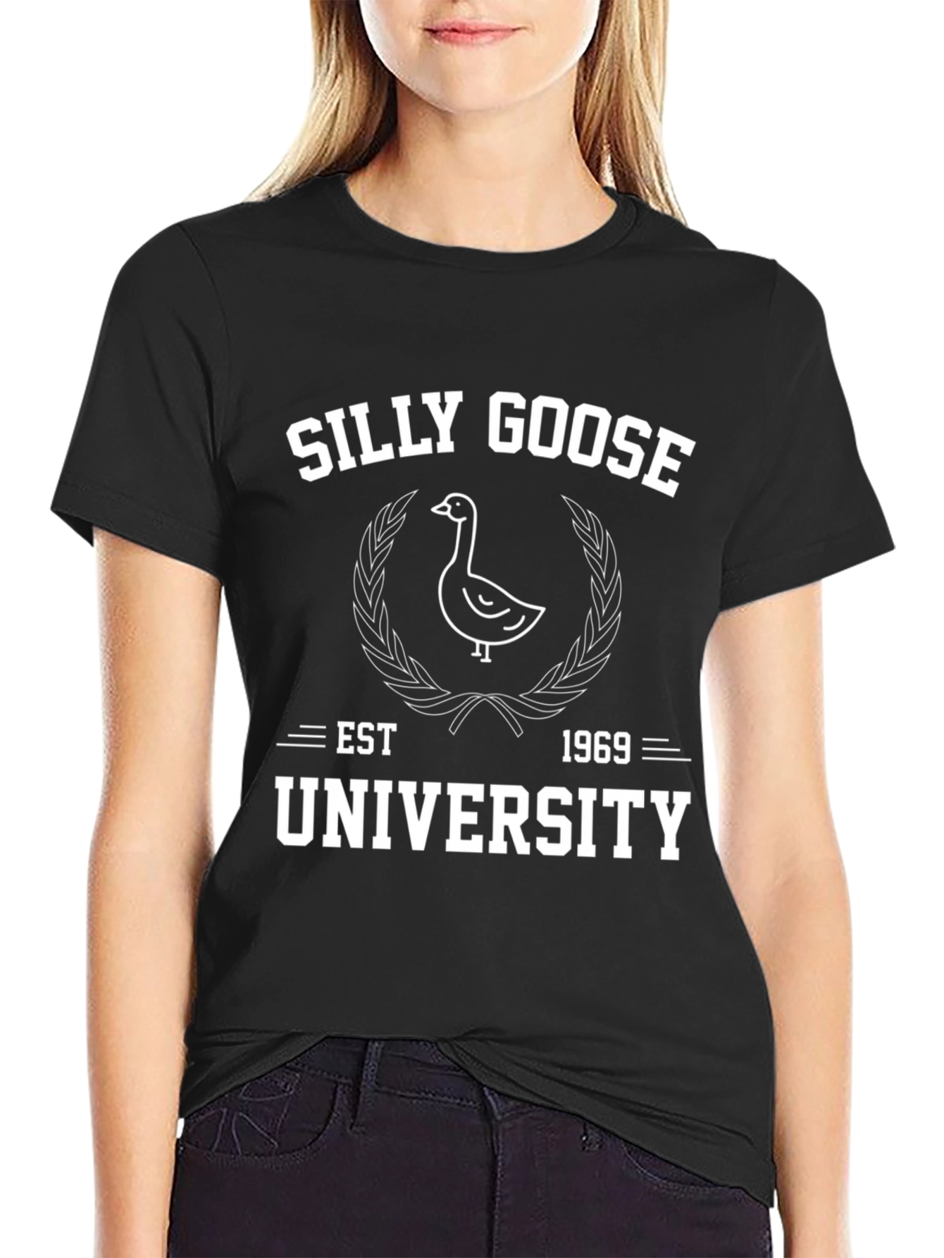 Black Silly Goose University T-Shirt - Est. 1969 view 2